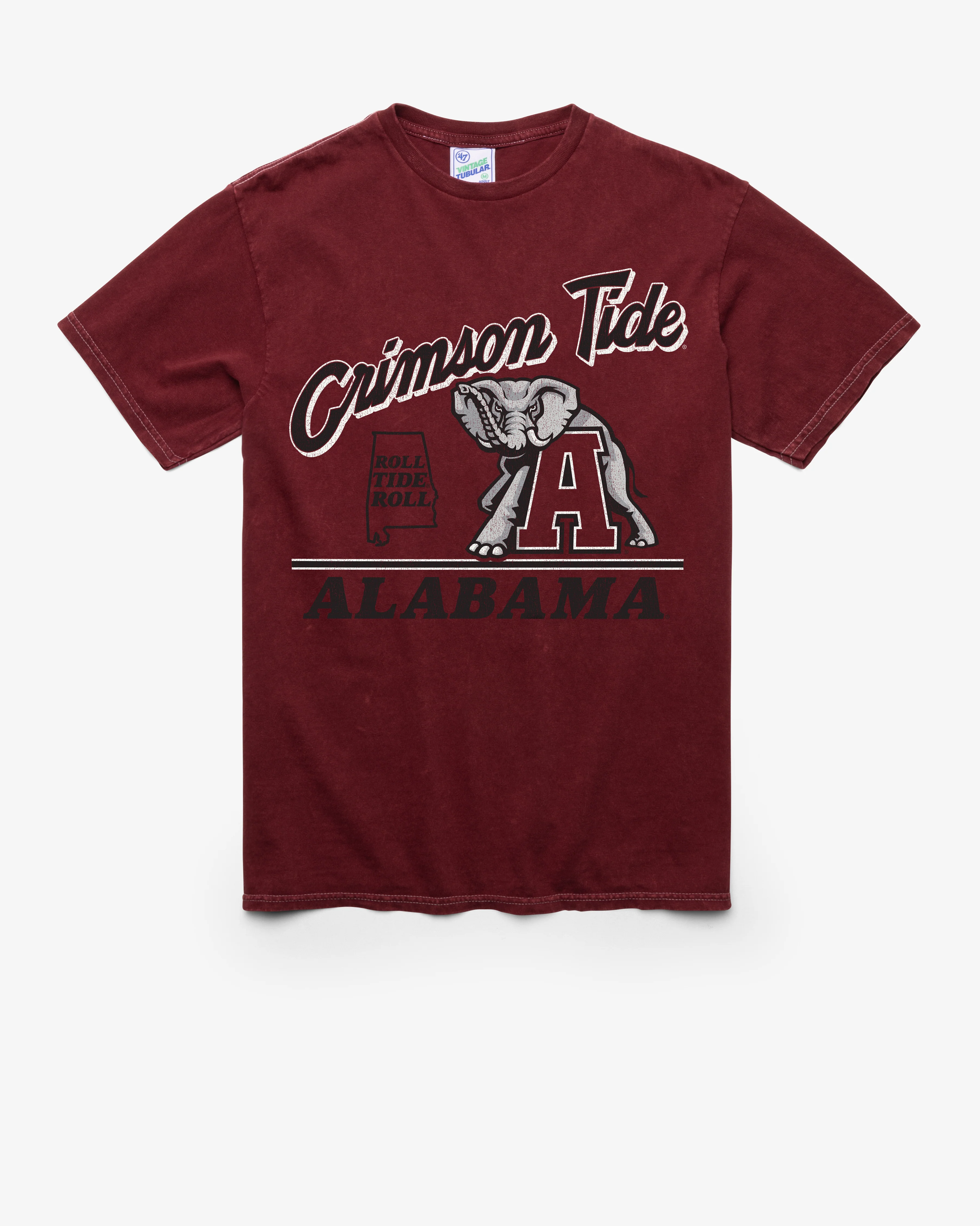ALABAMA CRIMSON TIDE FLY BY VINTAGE '47 TUBULAR TEE