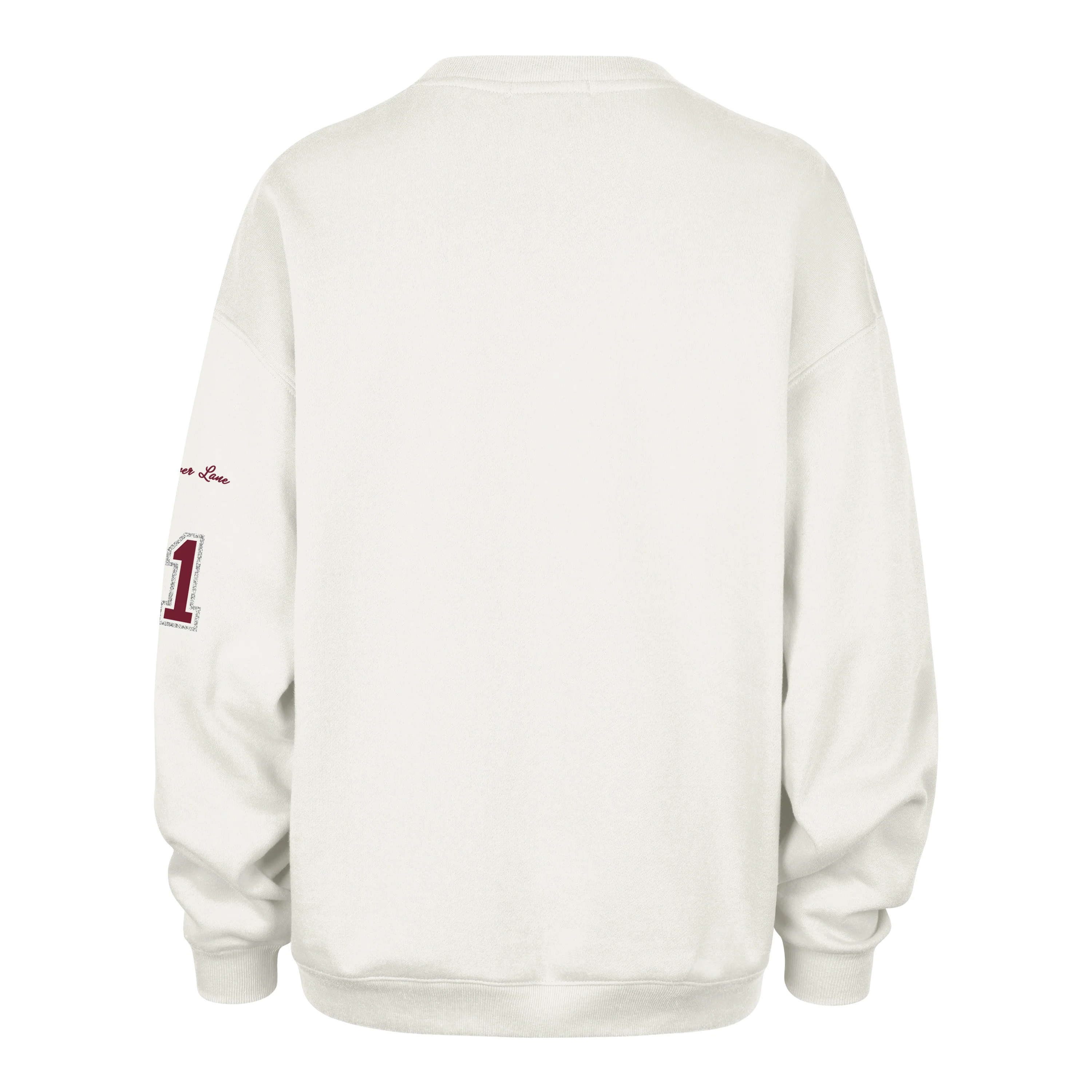 ALABAMA CRIMSON TIDE STONEY CLOVER LANE X '47 OVERSIZED GLITTER ARCH CREW WOMENS - Image 2