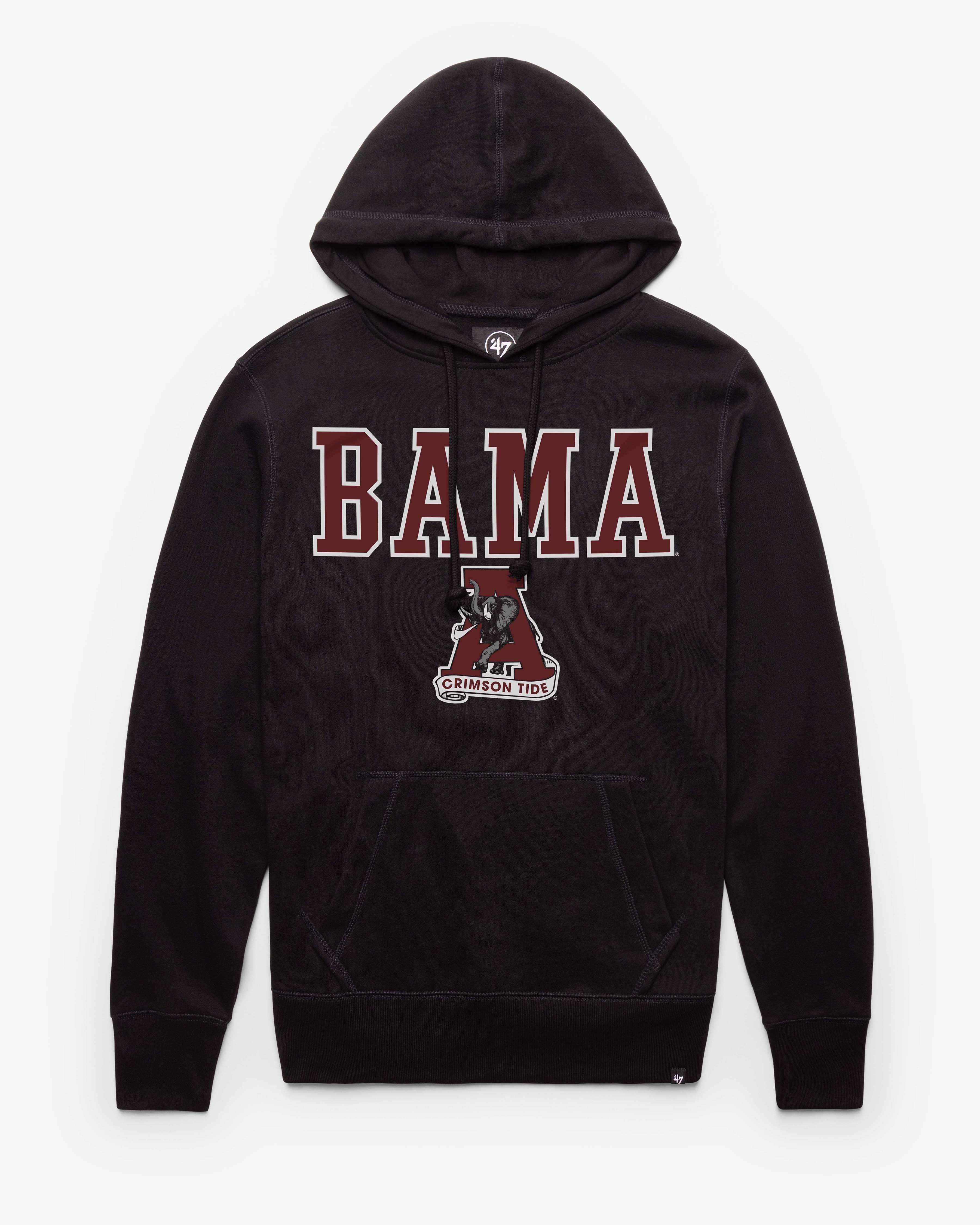 ALABAMA CRIMSON TIDE VINTAGE STRAIGHT BLOCK '47 HEADLINE HOOD