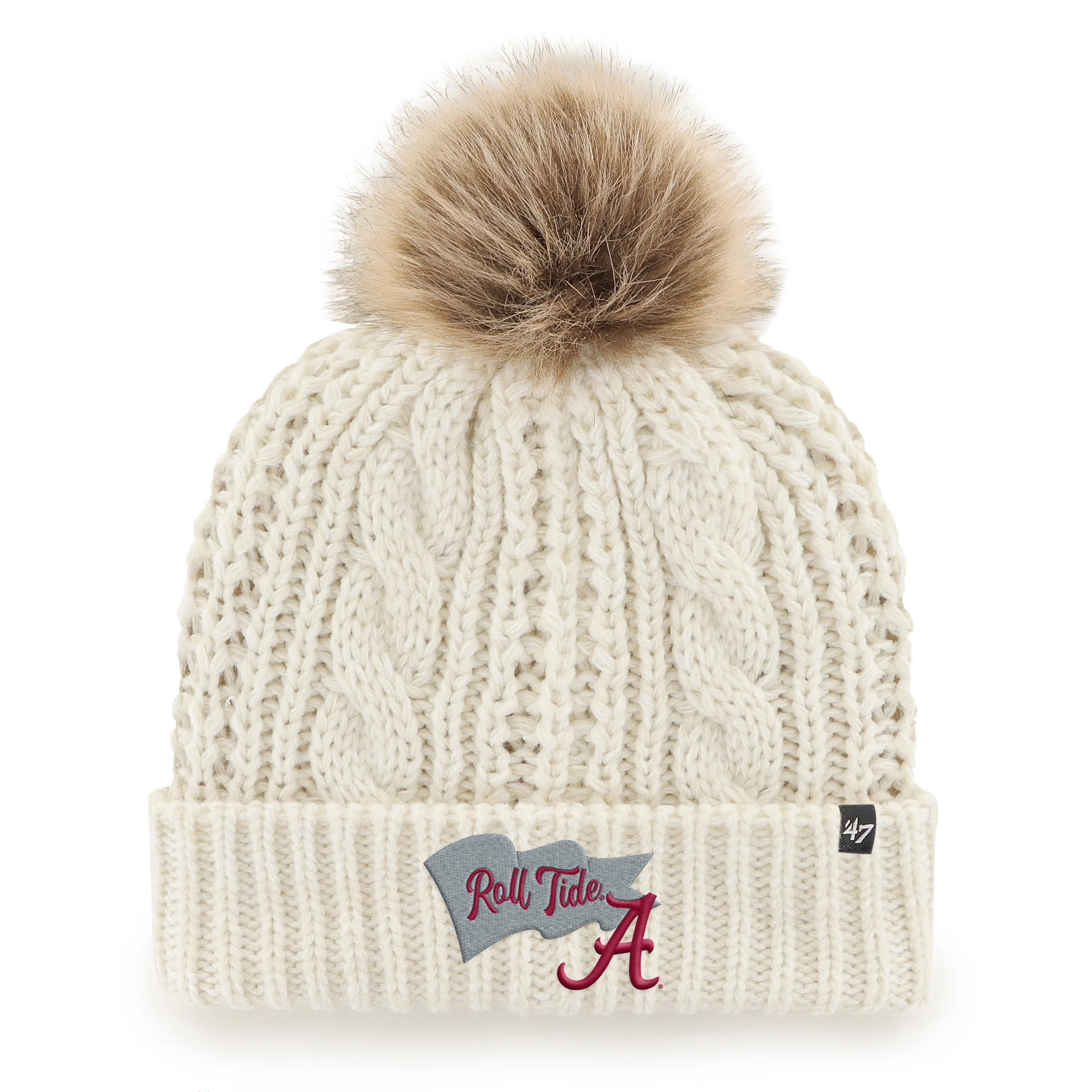 ALABAMA CRIMSON TIDE WAVE BANNER '47 MEEKO CUFF KNIT WOMENS