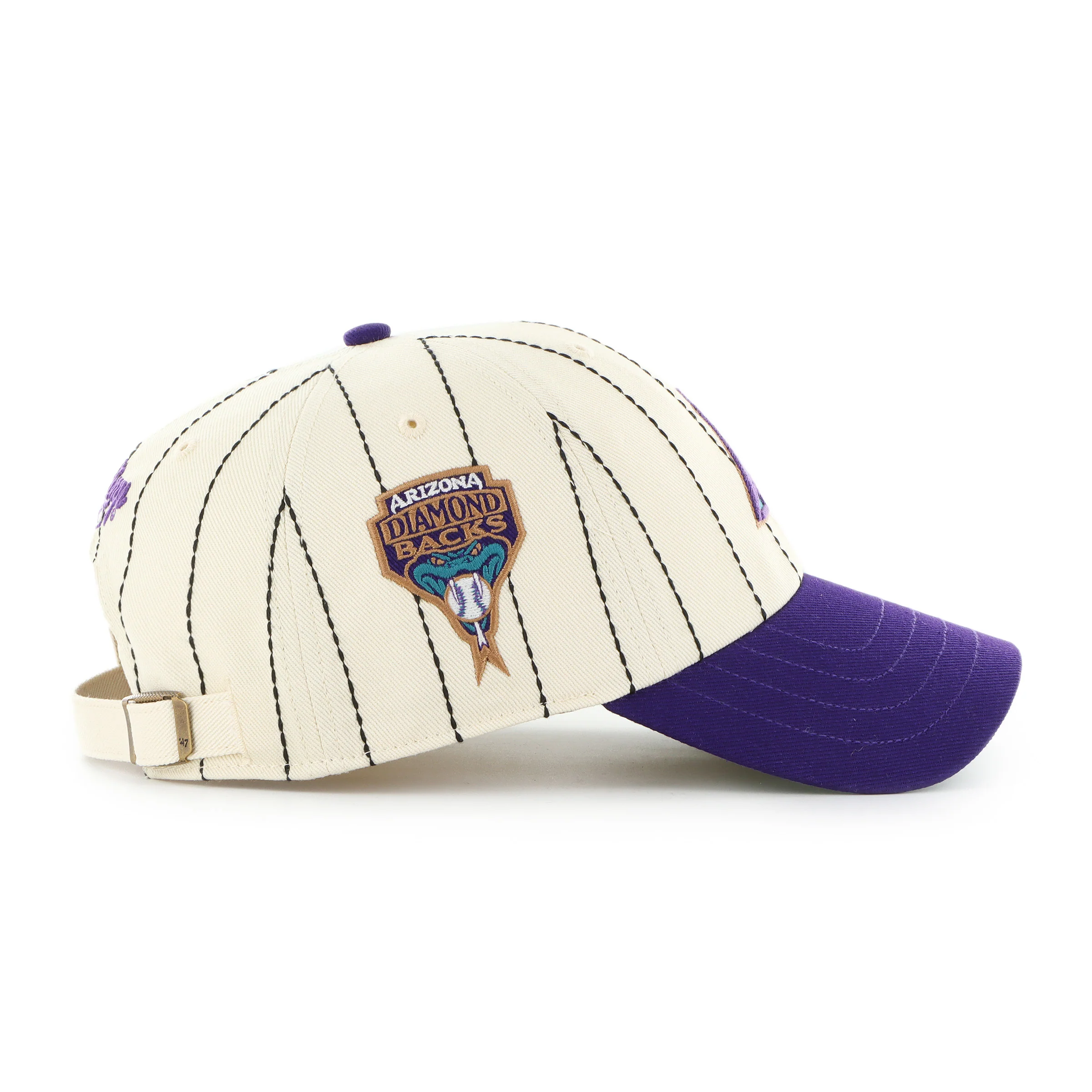 ARIZONA DIAMONDBACKS COOPERSTOWN RAWLINGS PINSTRIPE '47 CLEAN UP - Image 3