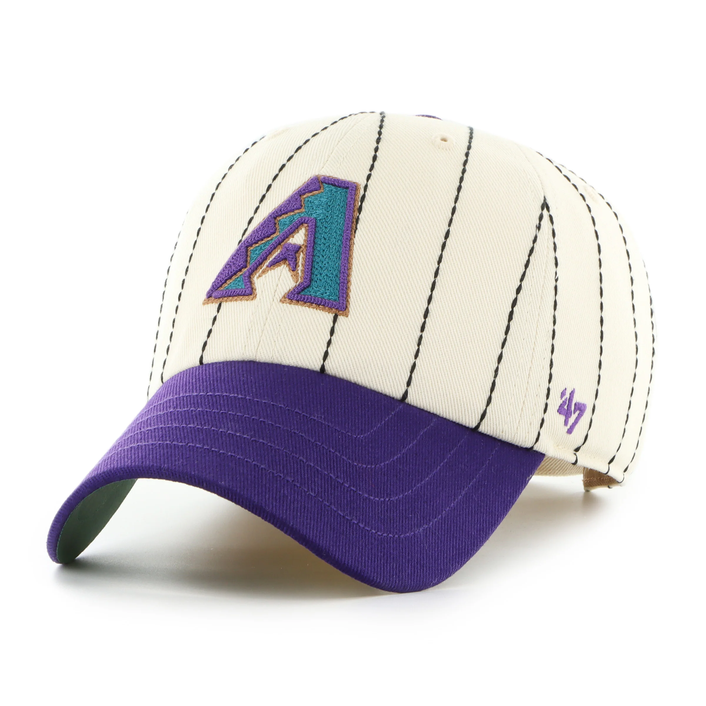 ARIZONA DIAMONDBACKS COOPERSTOWN RAWLINGS PINSTRIPE '47 CLEAN UP - Image 5