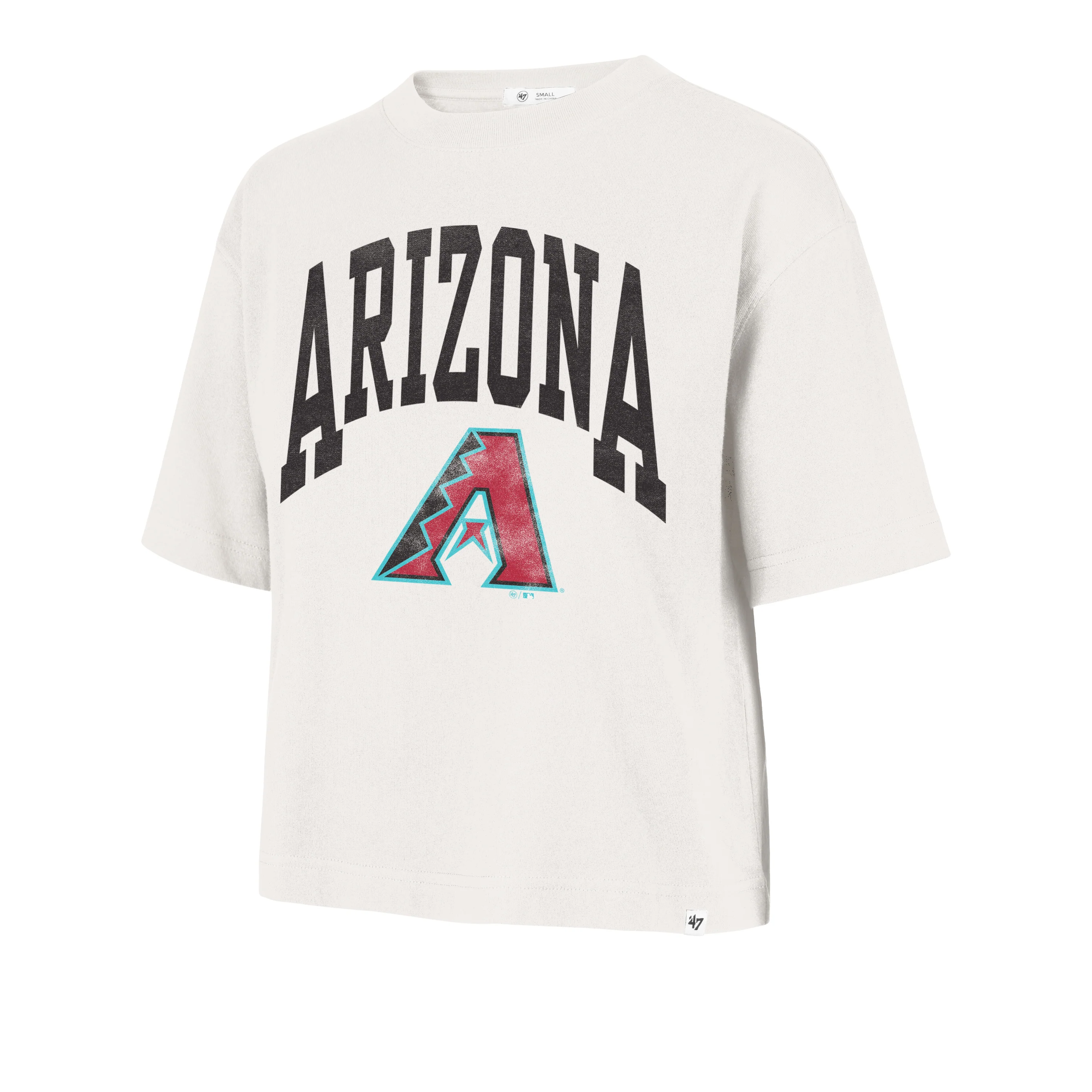 ARIZONA DIAMONDBACKS SHALE '47 FOUNDATION CROP TEE WOMENS