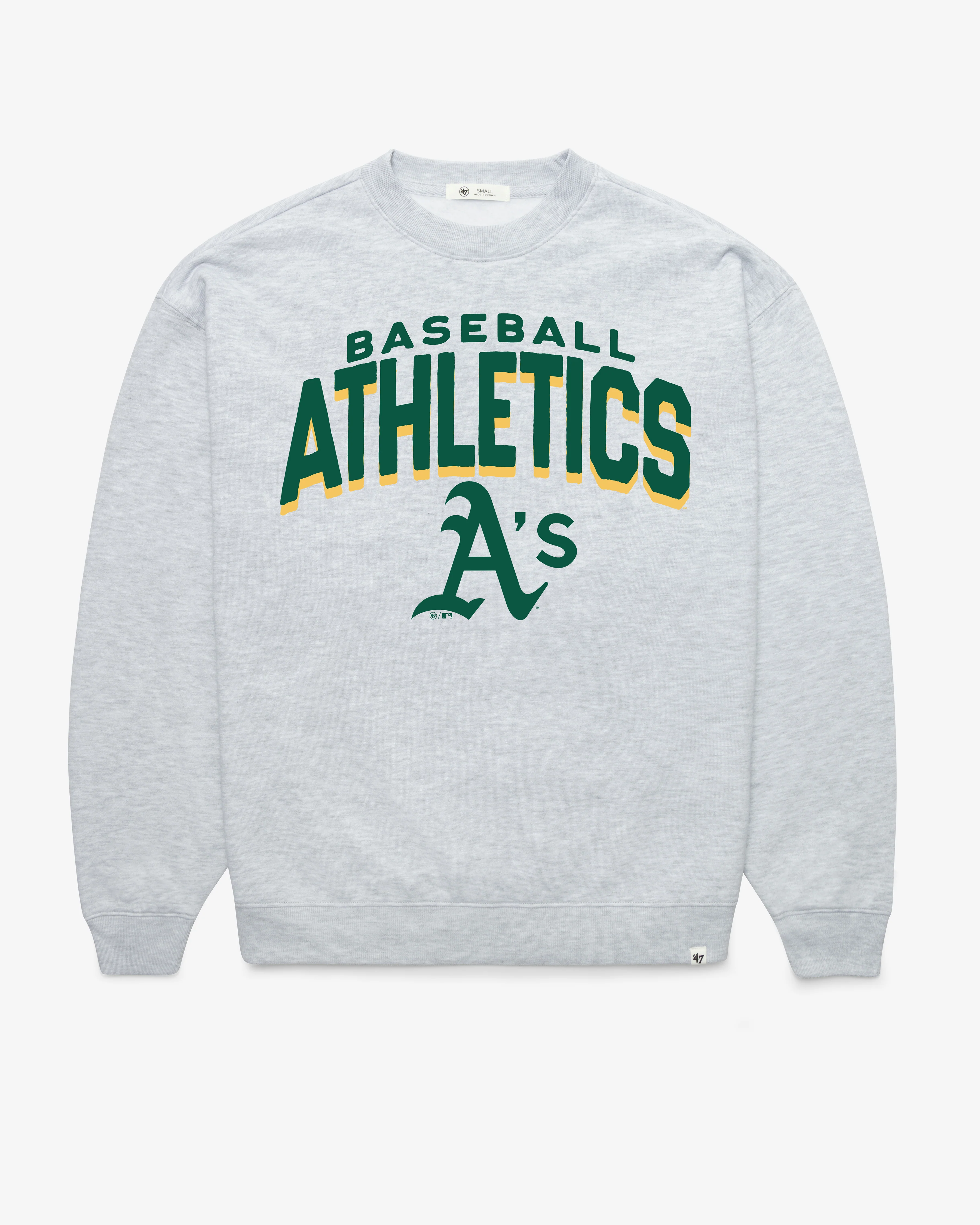 ATHLETICS BASEBALL CAMPUS ARCH CLOUD '47 OVERSIZED CREW WOMENS