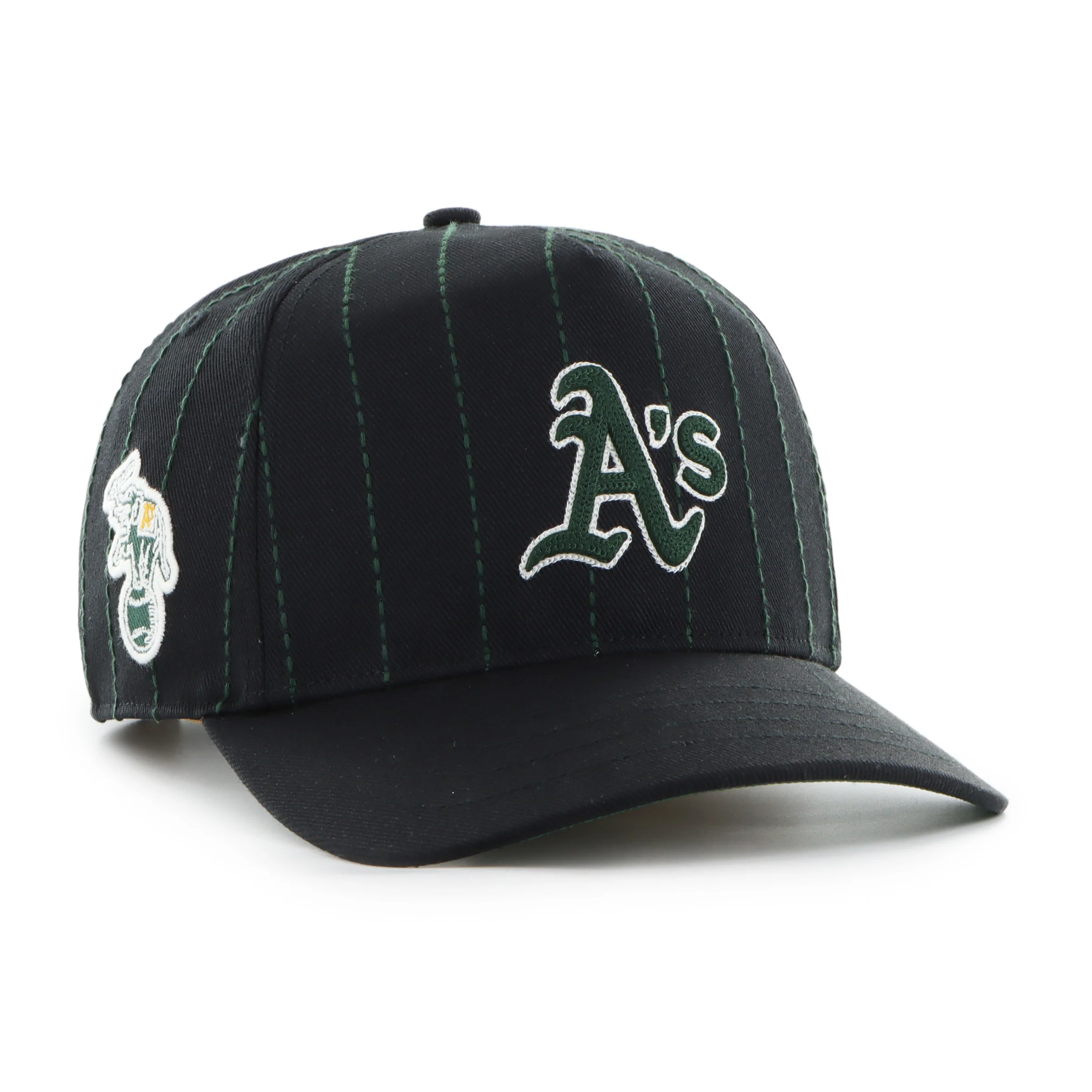 ATHLETICS BASEBALL COOPERSTOWN RAWLINGS PINSTRIPE '47 HITCH