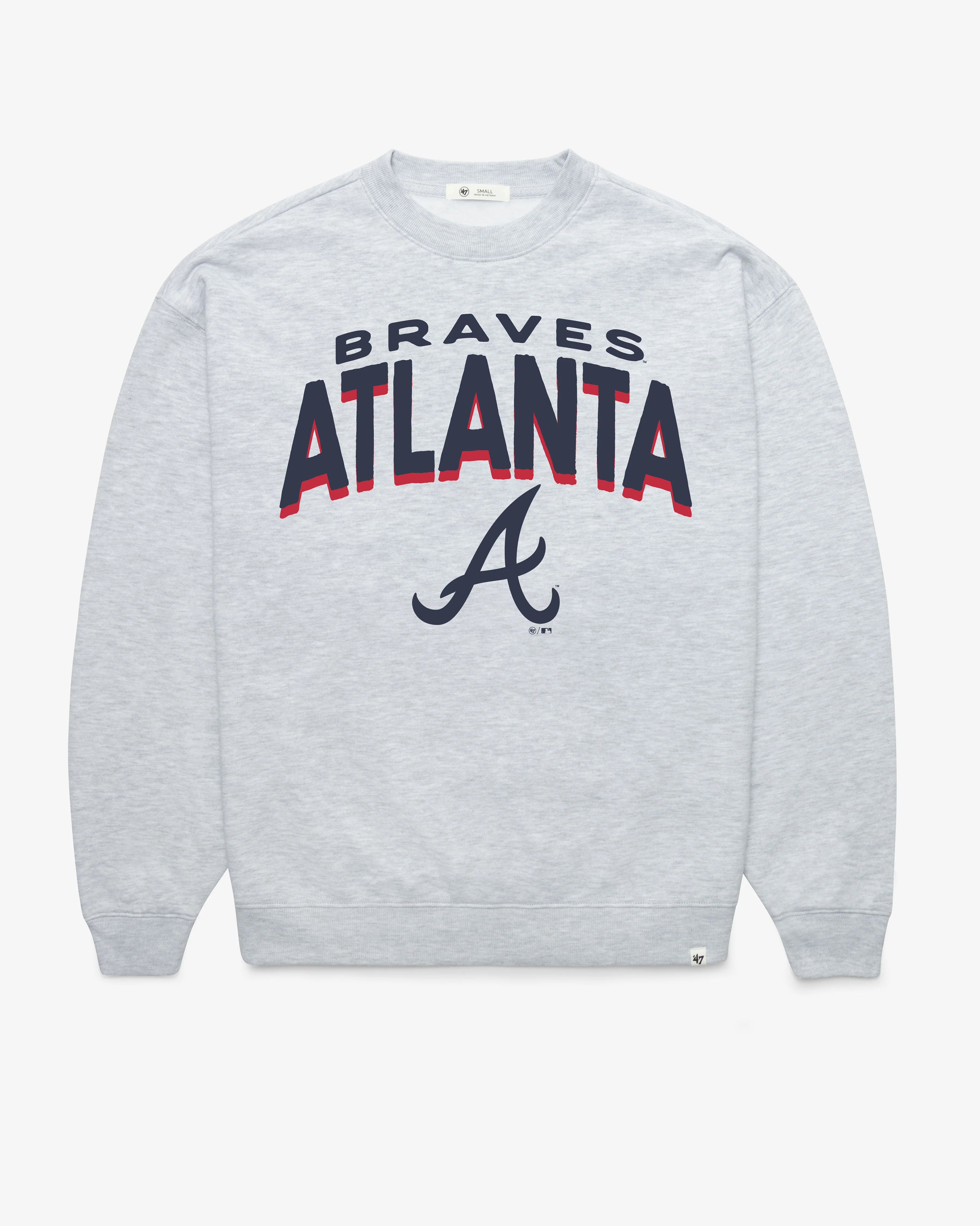 ATLANTA BRAVES CAMPUS ARCH CLOUD '47 OVERSIZED CREW WOMENS
