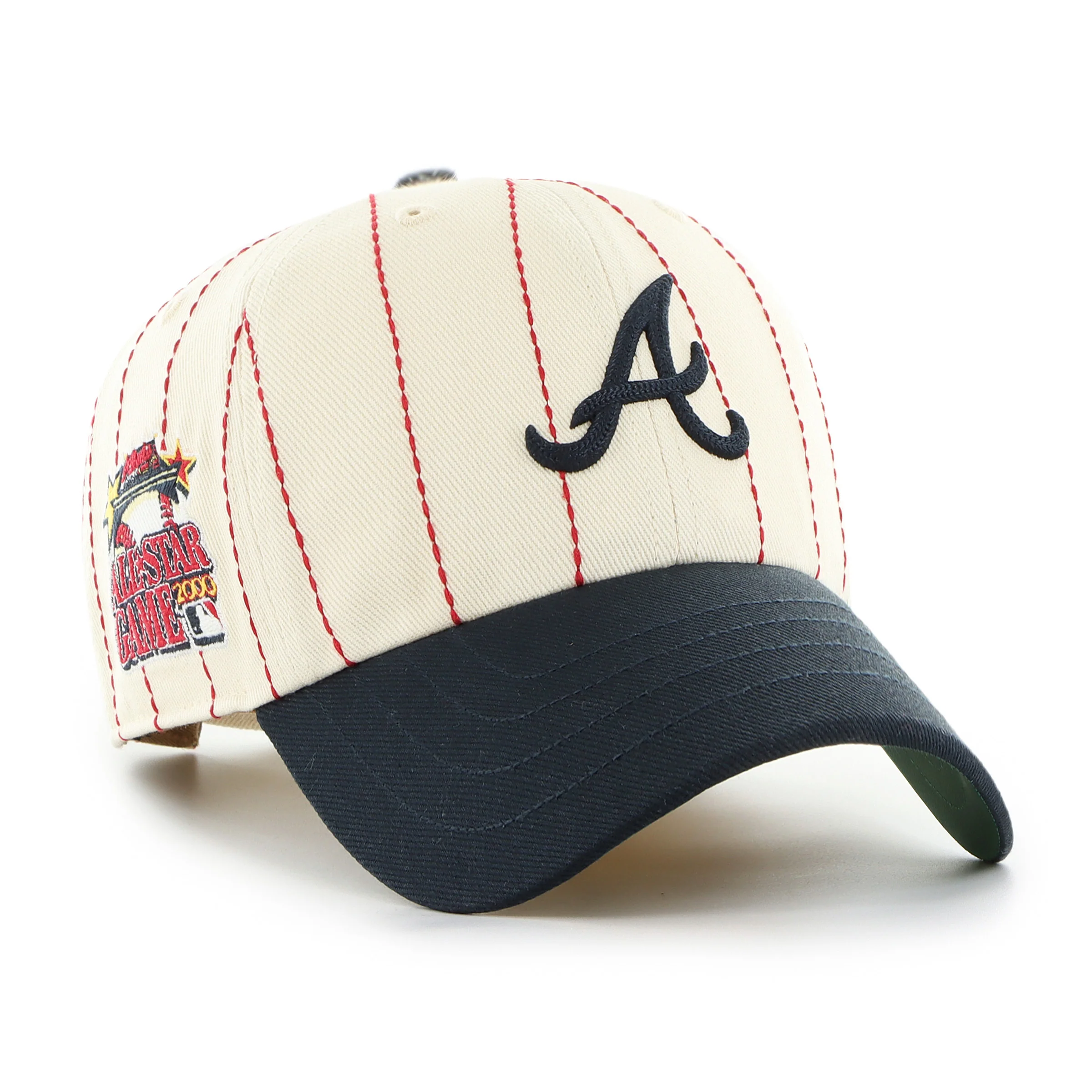 ATLANTA BRAVES COOPERSTOWN RAWLINGS PINSTRIPE '47 CLEAN UP