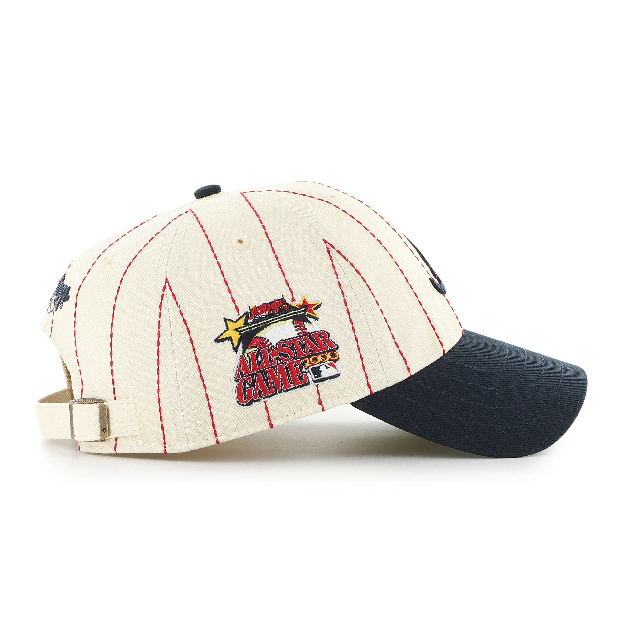 ATLANTA BRAVES COOPERSTOWN RAWLINGS PINSTRIPE '47 CLEAN UP - Image 3