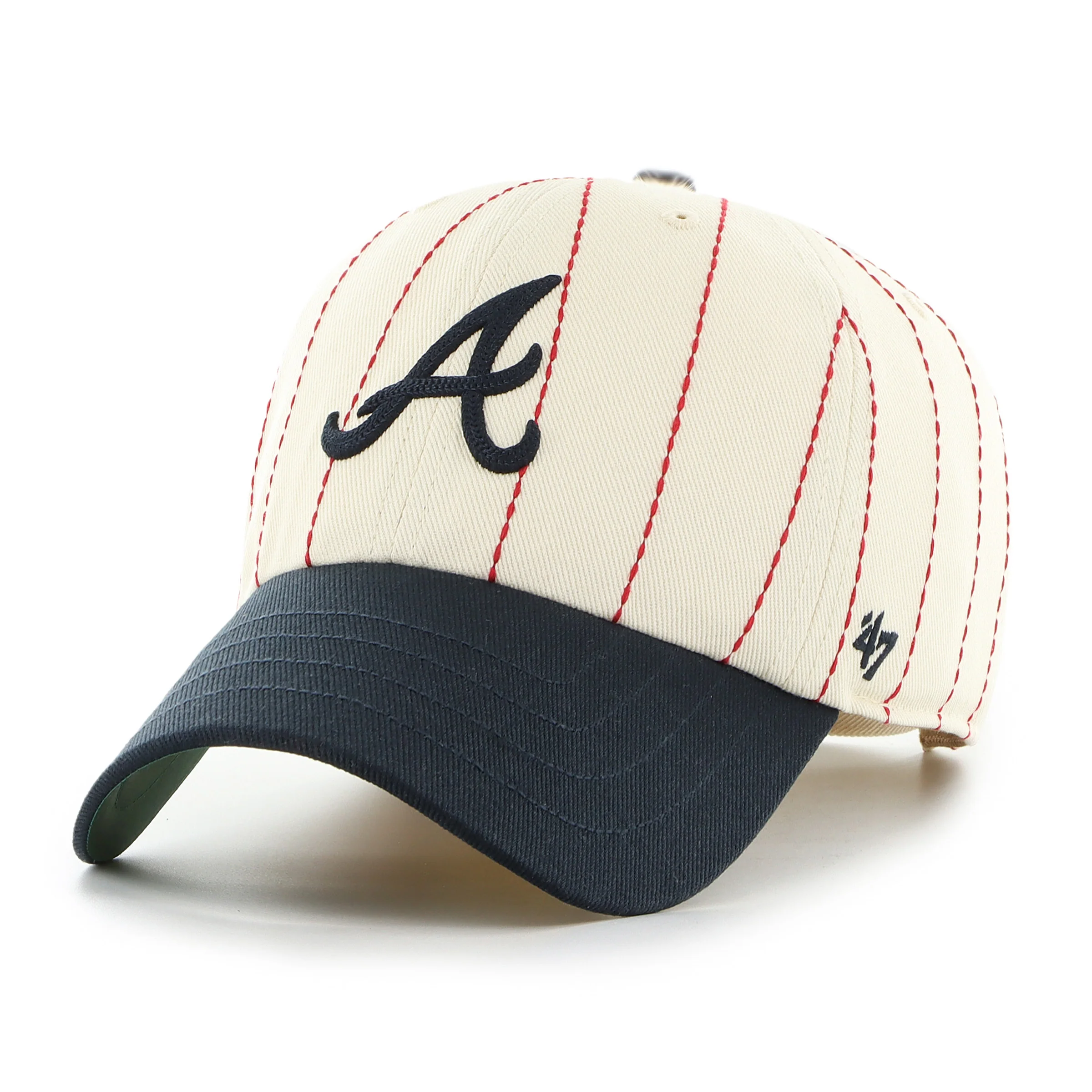 ATLANTA BRAVES COOPERSTOWN RAWLINGS PINSTRIPE '47 CLEAN UP - Image 5