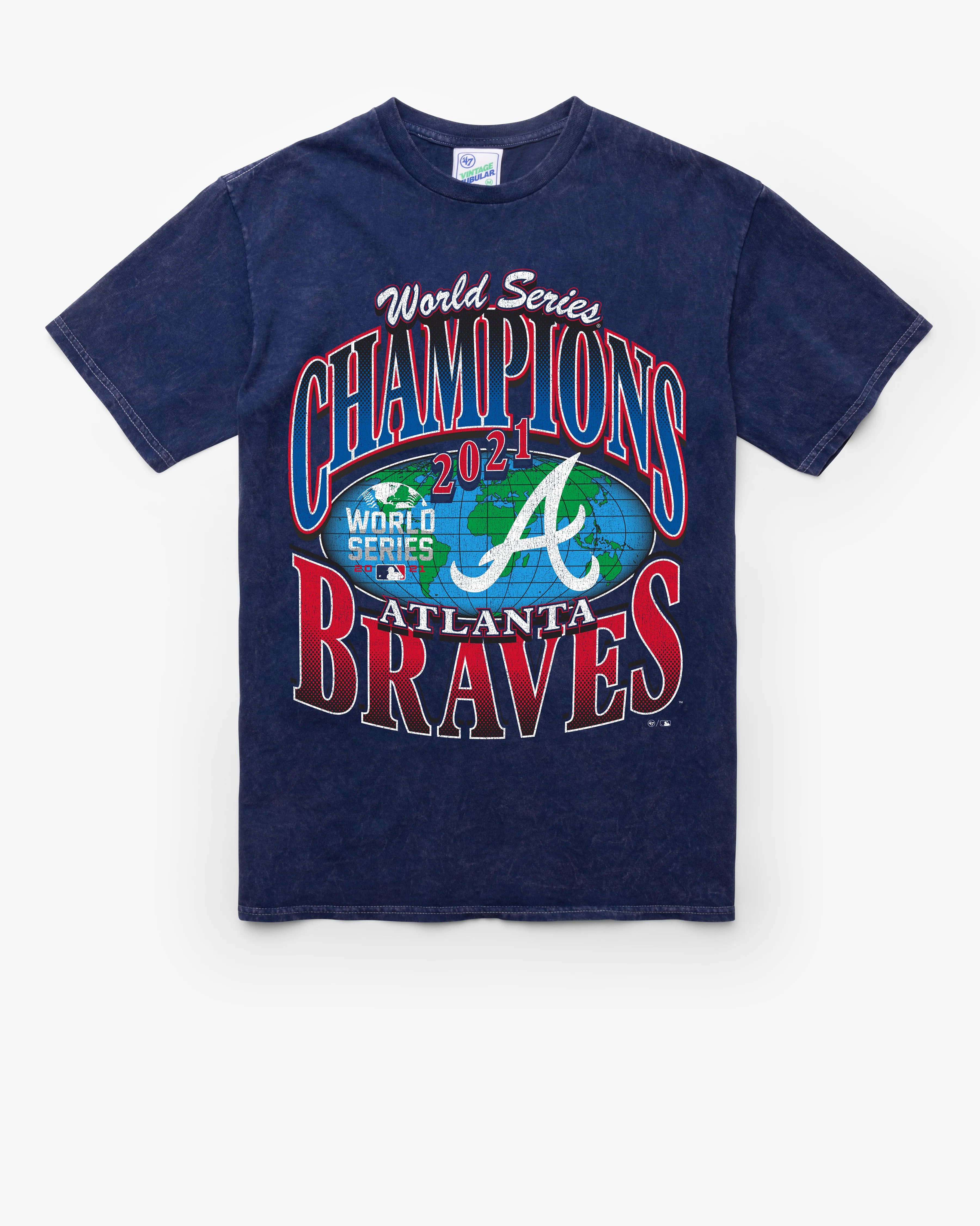 ATLANTA BRAVES COOPERSTOWN WORLD SERIES LOCKER VINTAGE '47 TUBULAR TEE