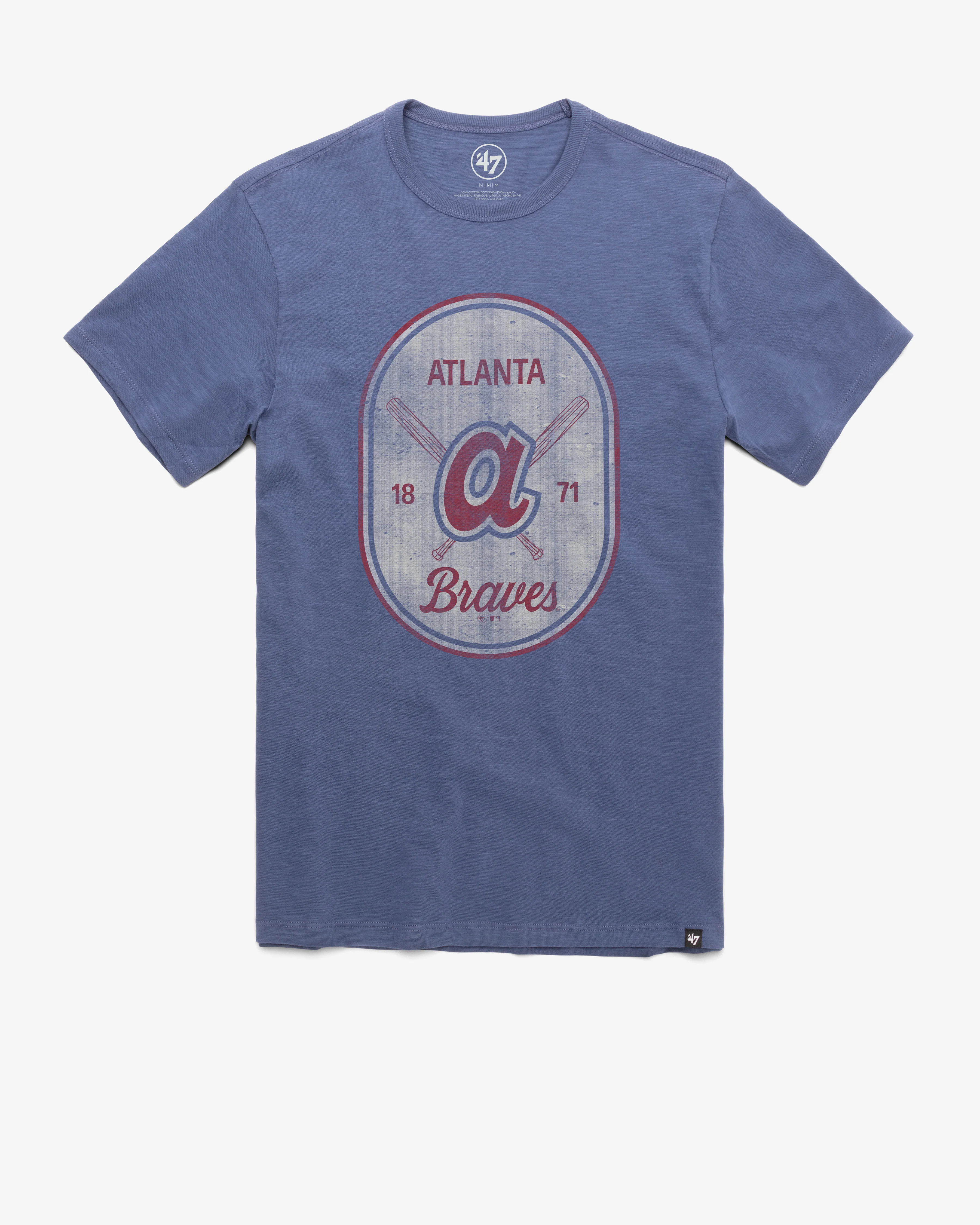 ATLANTA BRAVES COOPERSTOWN CROSS PATCH '47 SCRUM TEE