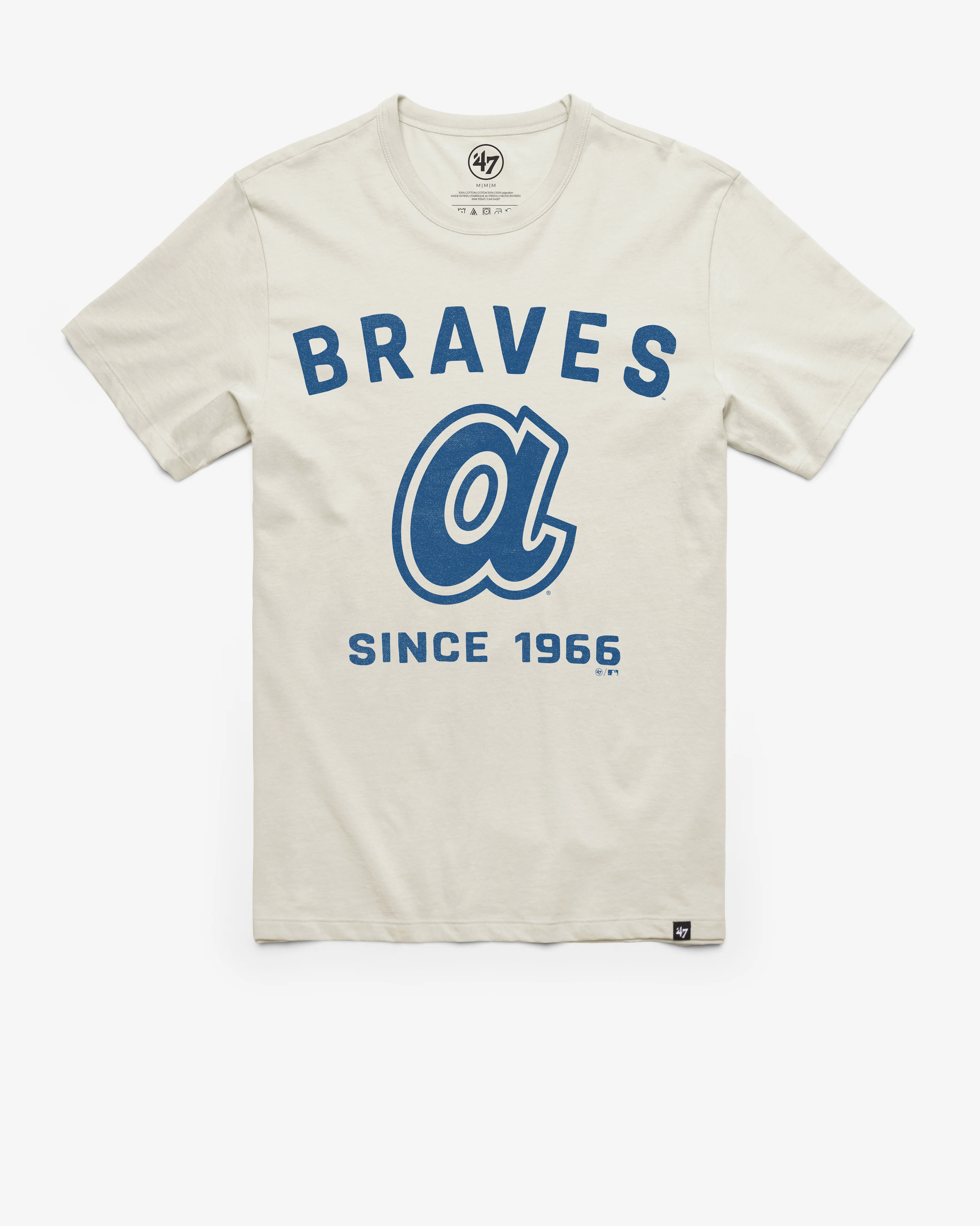 ATLANTA BRAVES COOPERSTOWN DUSTER '47 FRANKLIN TEE