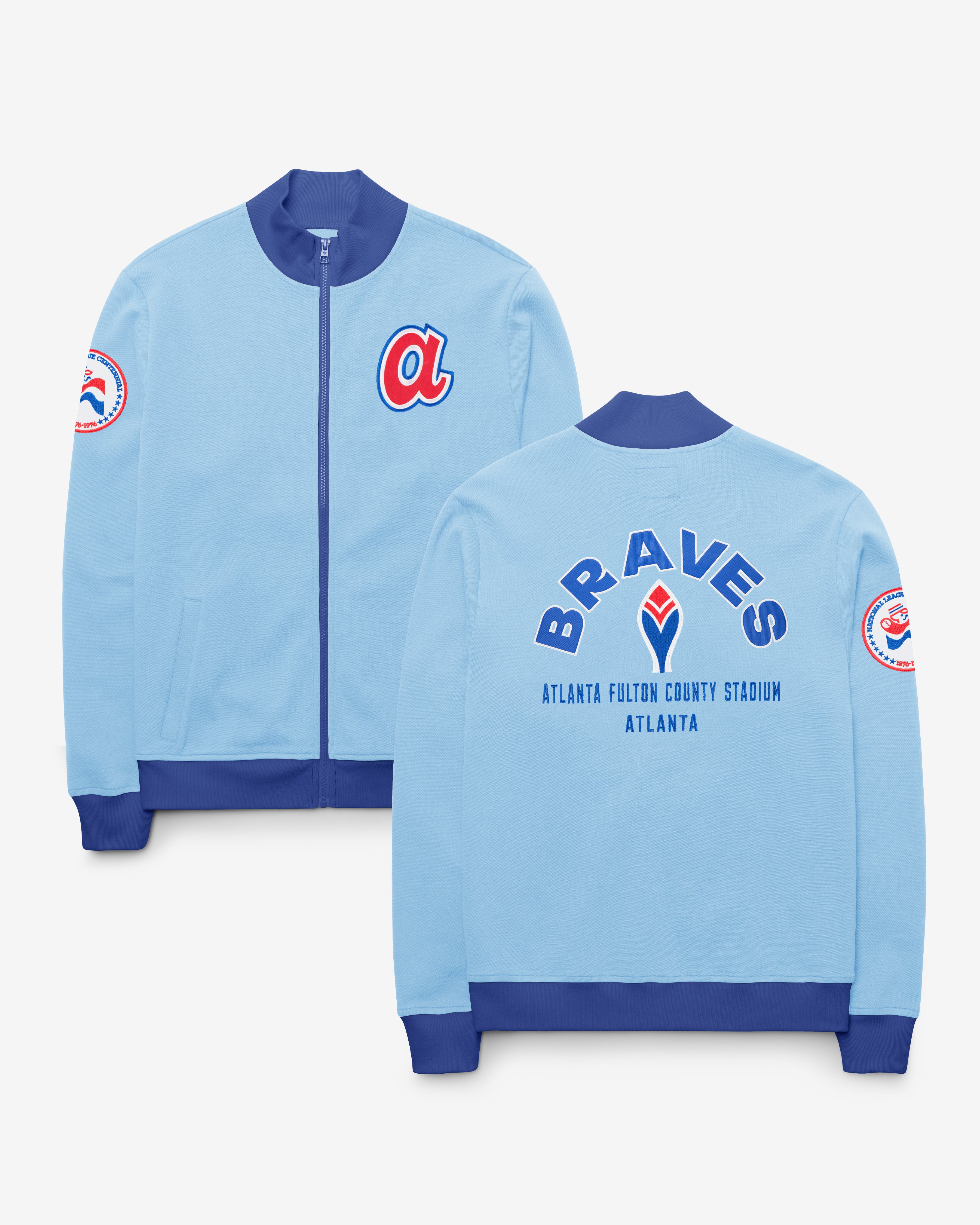 ATLANTA BRAVES COOPERSTOWN RELIEF PITCHER PIQUE '47 TRACK JACKET