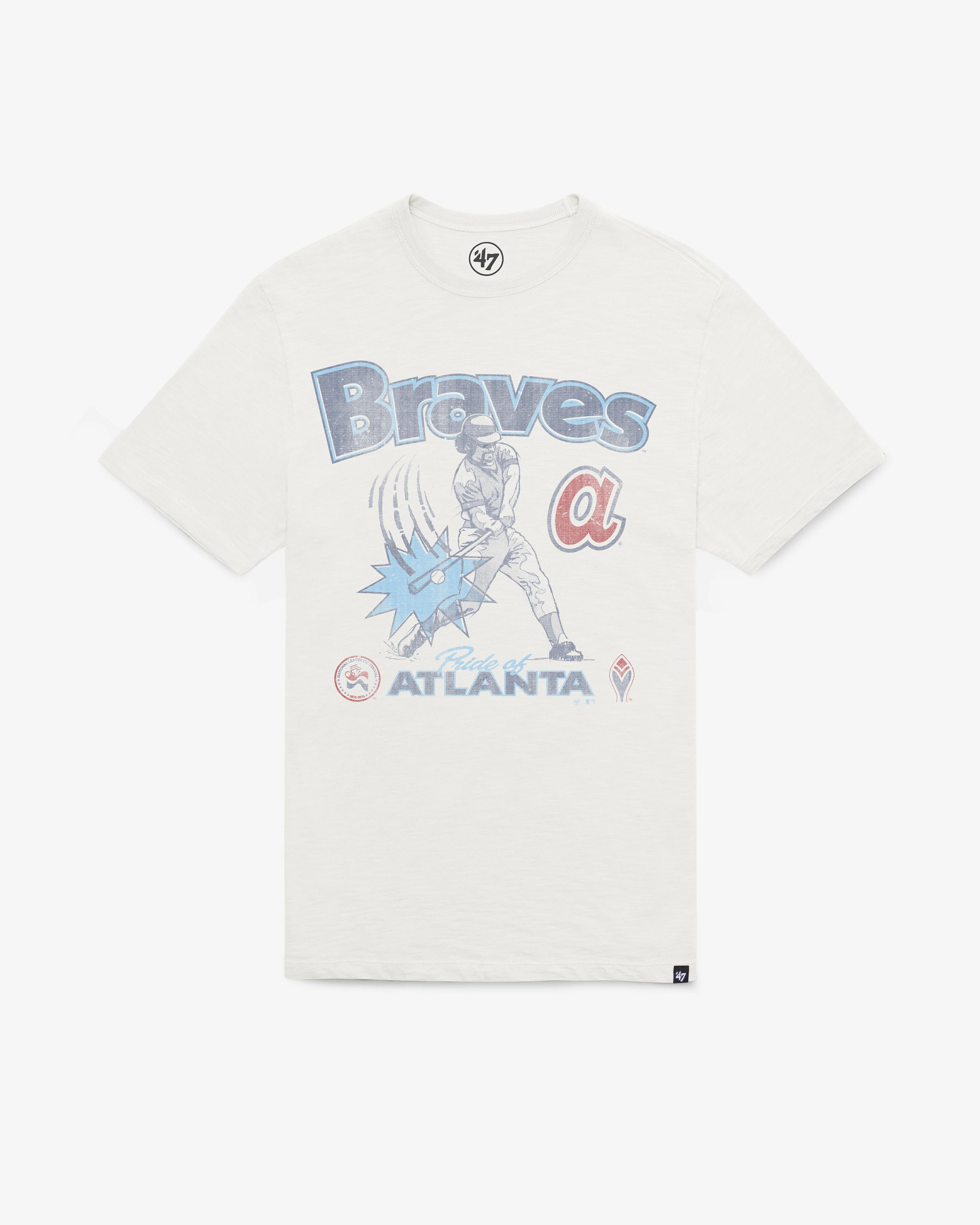 ATLANTA BRAVES COOPERSTOWN SWINGIN' '47 SCRUM TEE
