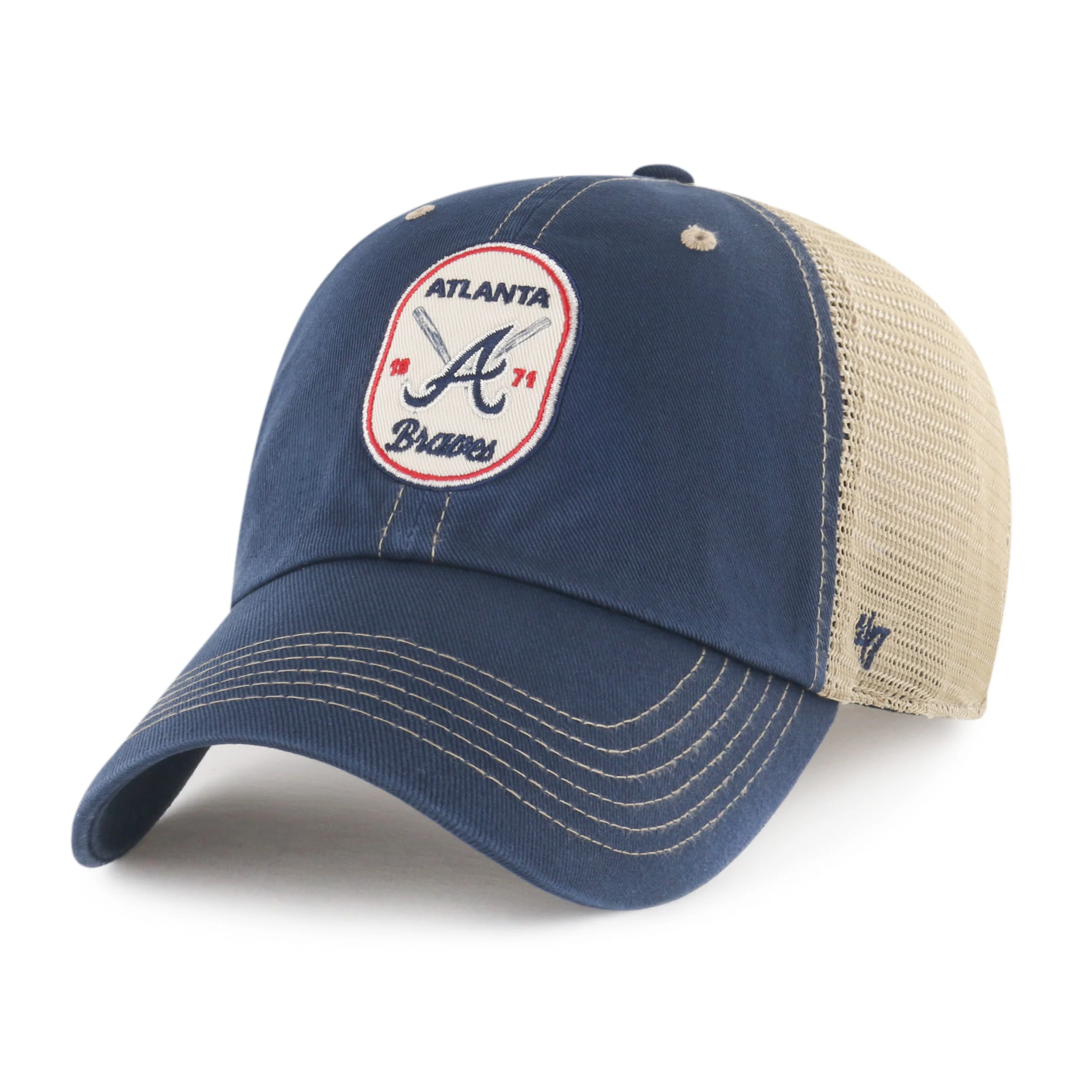 ATLANTA BRAVES CROSSPATCH MESH '47 CLEAN UP