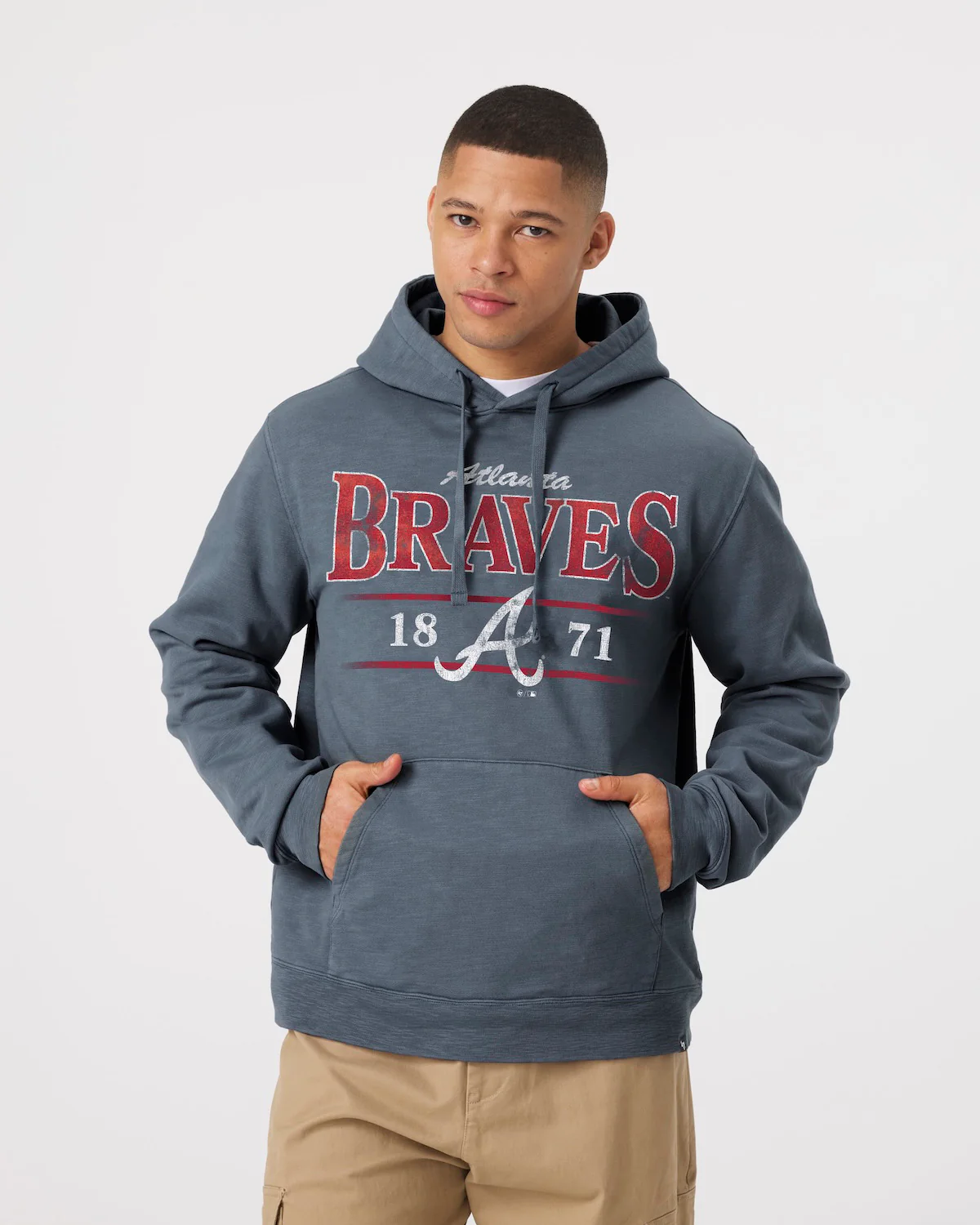 ATLANTA BRAVES RECLAIMED '47 SLUB FRENCH TERRY HOOD