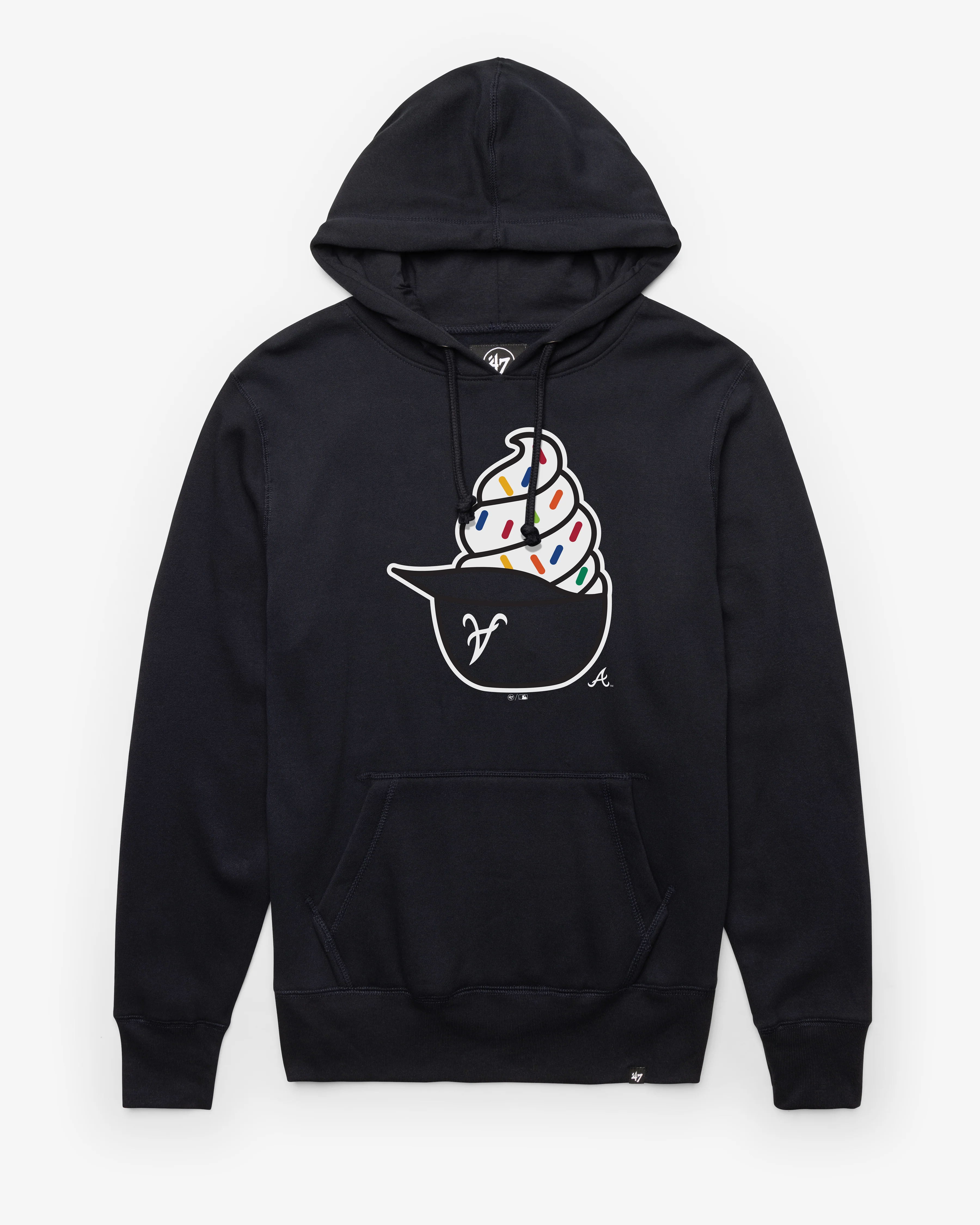 ATLANTA BRAVES ICE CREAM '47 HEADLINE HOOD