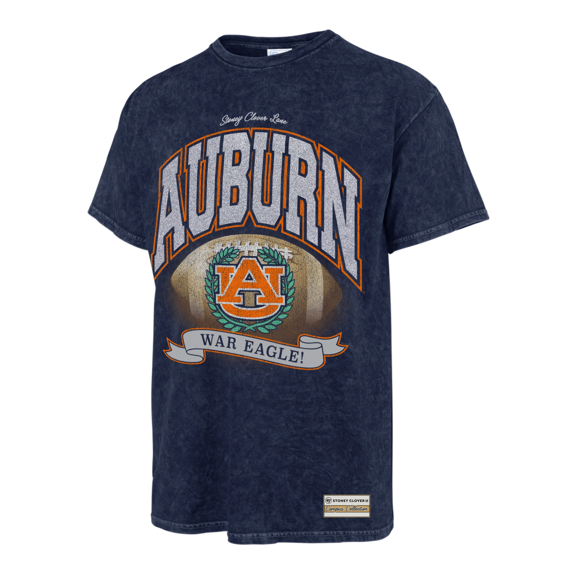 AUBURN TIGERS STONEY CLOVER LANE X '47 VINTAGE TUBULAR TEE