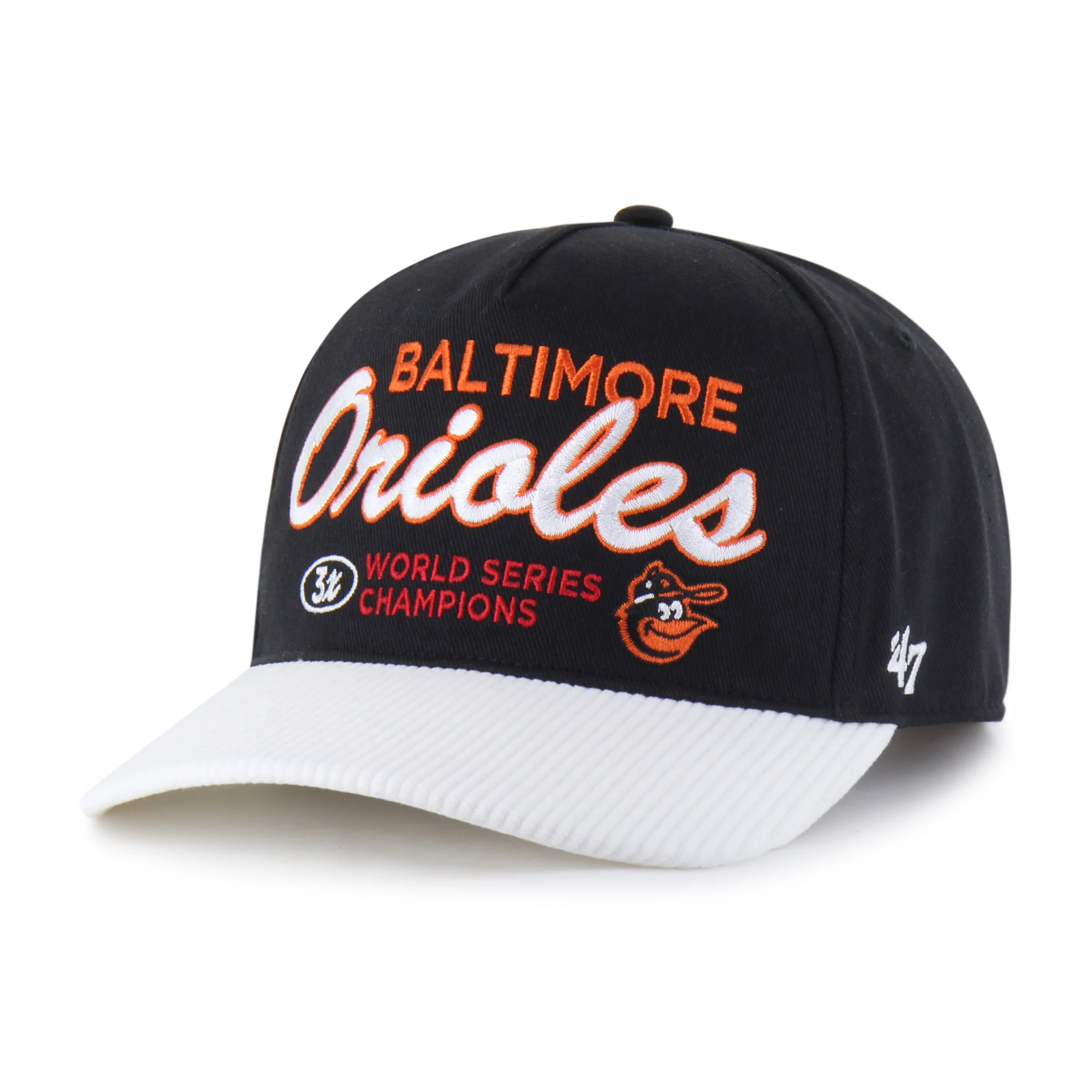 BALTIMORE ORIOLES COOPERSTOWN WORLD SERIES MULTI TIME '47 HITCH RF RELAXED FIT