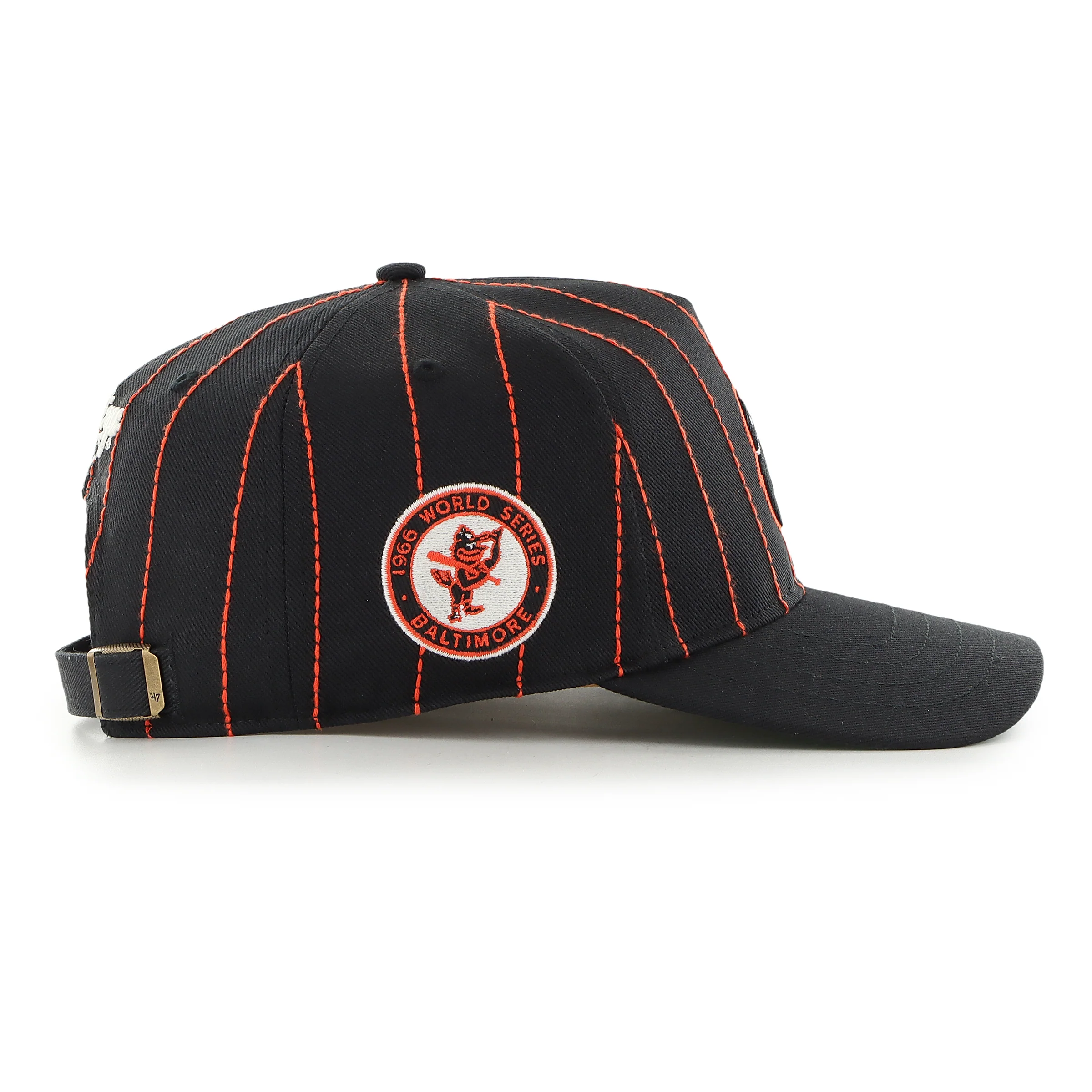 BALTIMORE ORIOLES COOPERSTOWN RAWLINGS PINSTRIPE '47 HITCH - Image 2