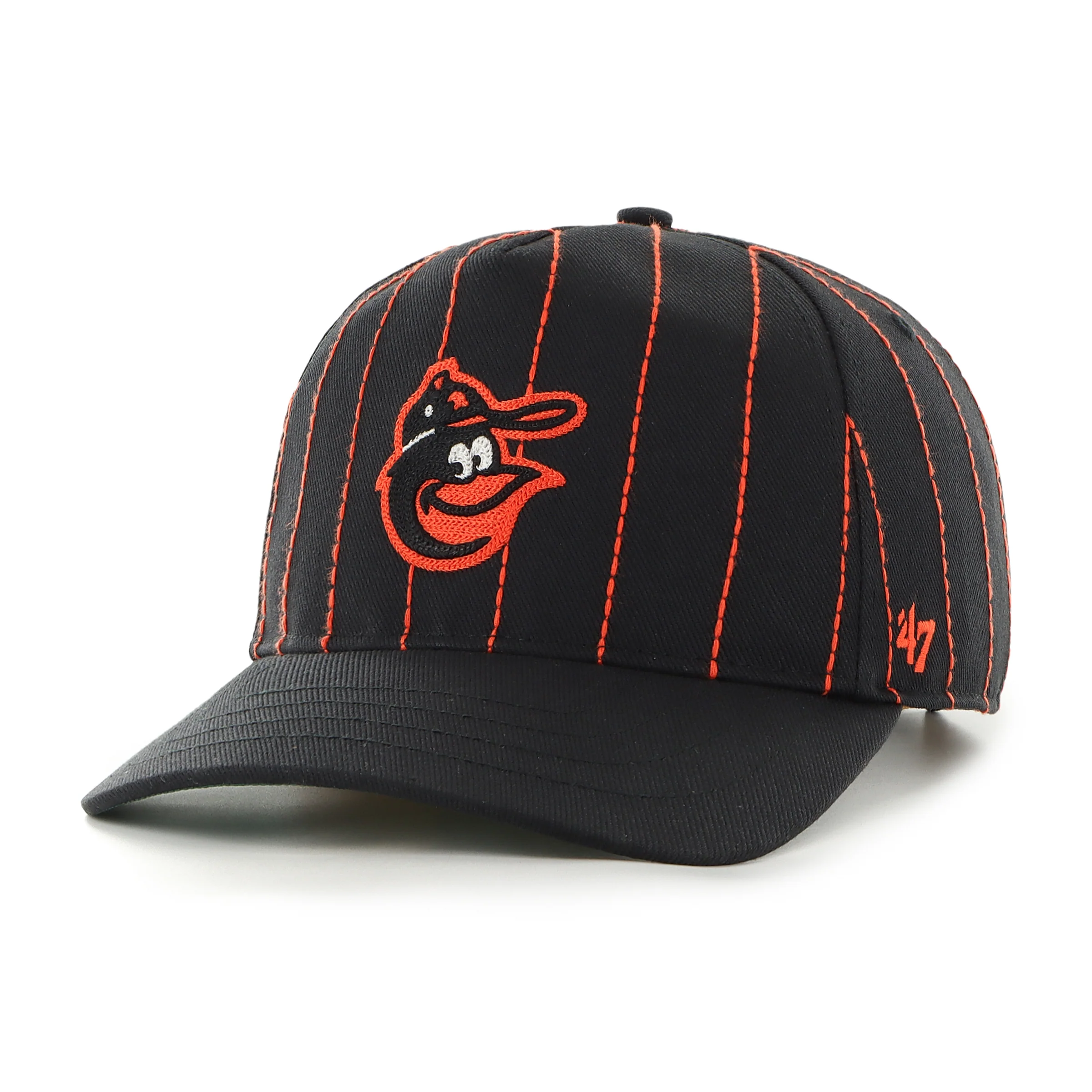 BALTIMORE ORIOLES COOPERSTOWN RAWLINGS PINSTRIPE '47 HITCH - Image 5