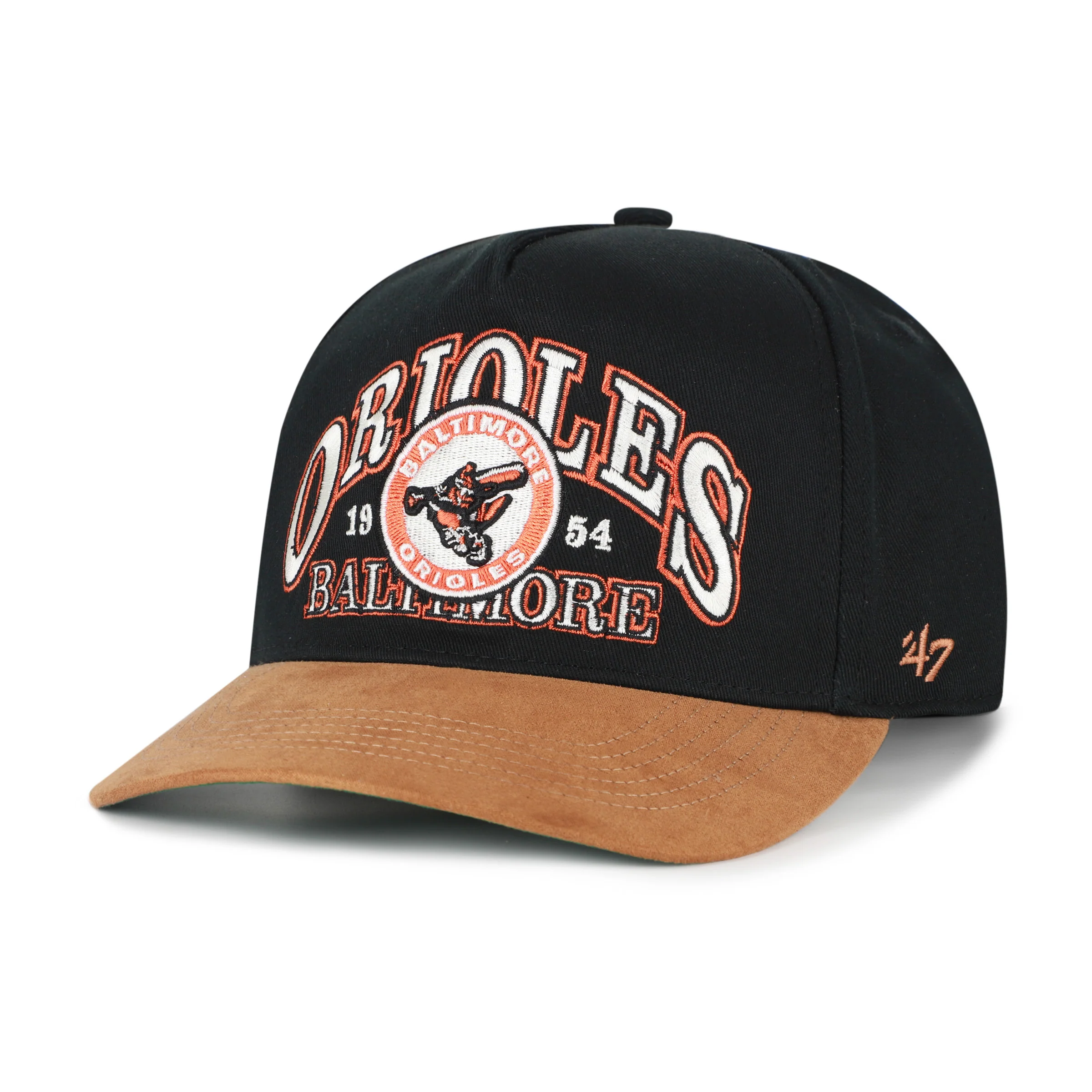 BALTIMORE ORIOLES COOPERSTOWN BREAK WOOD SUEDE '47 HITCH