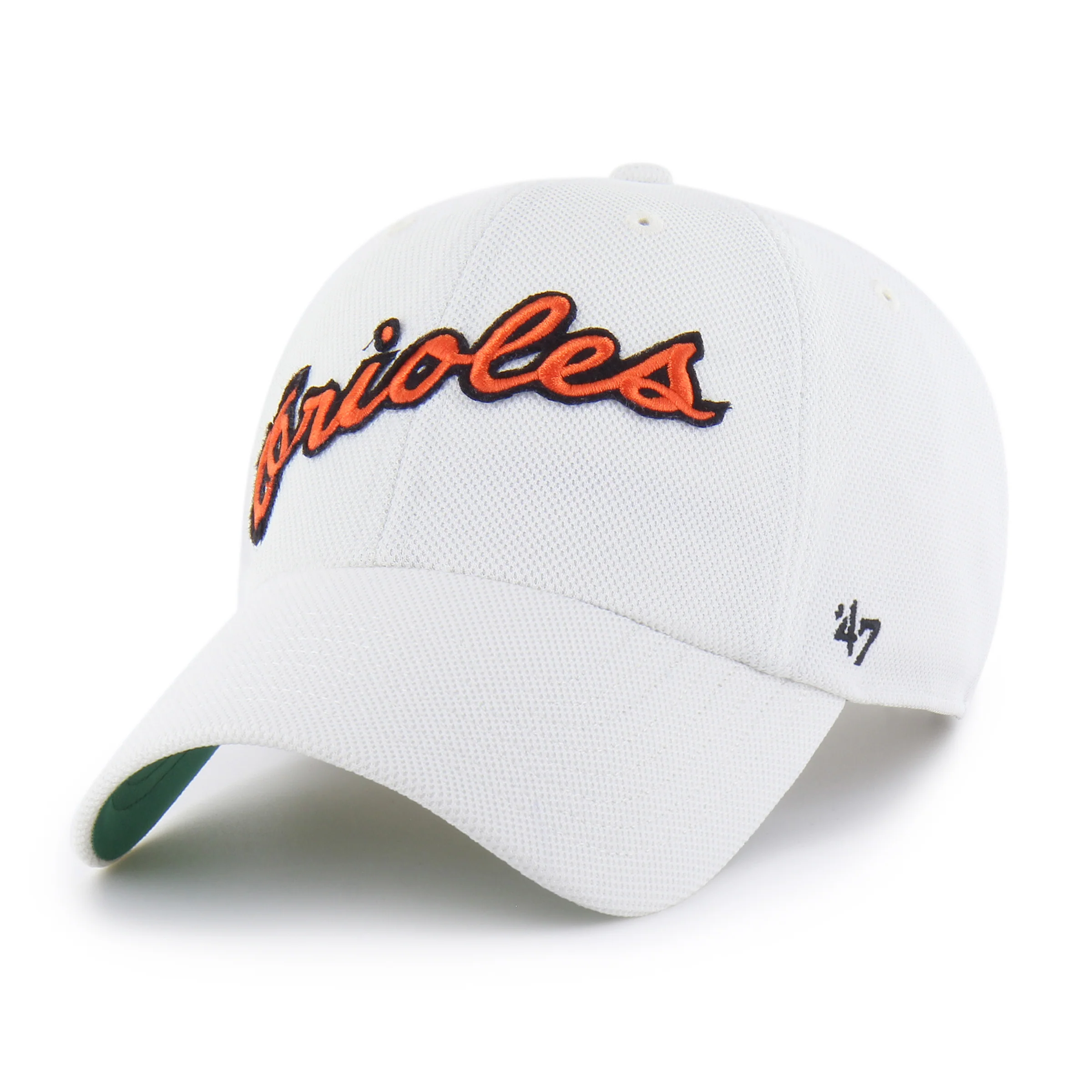 BALTIMORE ORIOLES COOPERSTOWN GRANDSTAND PIQUE SCRIPT '47 CLEAN UP