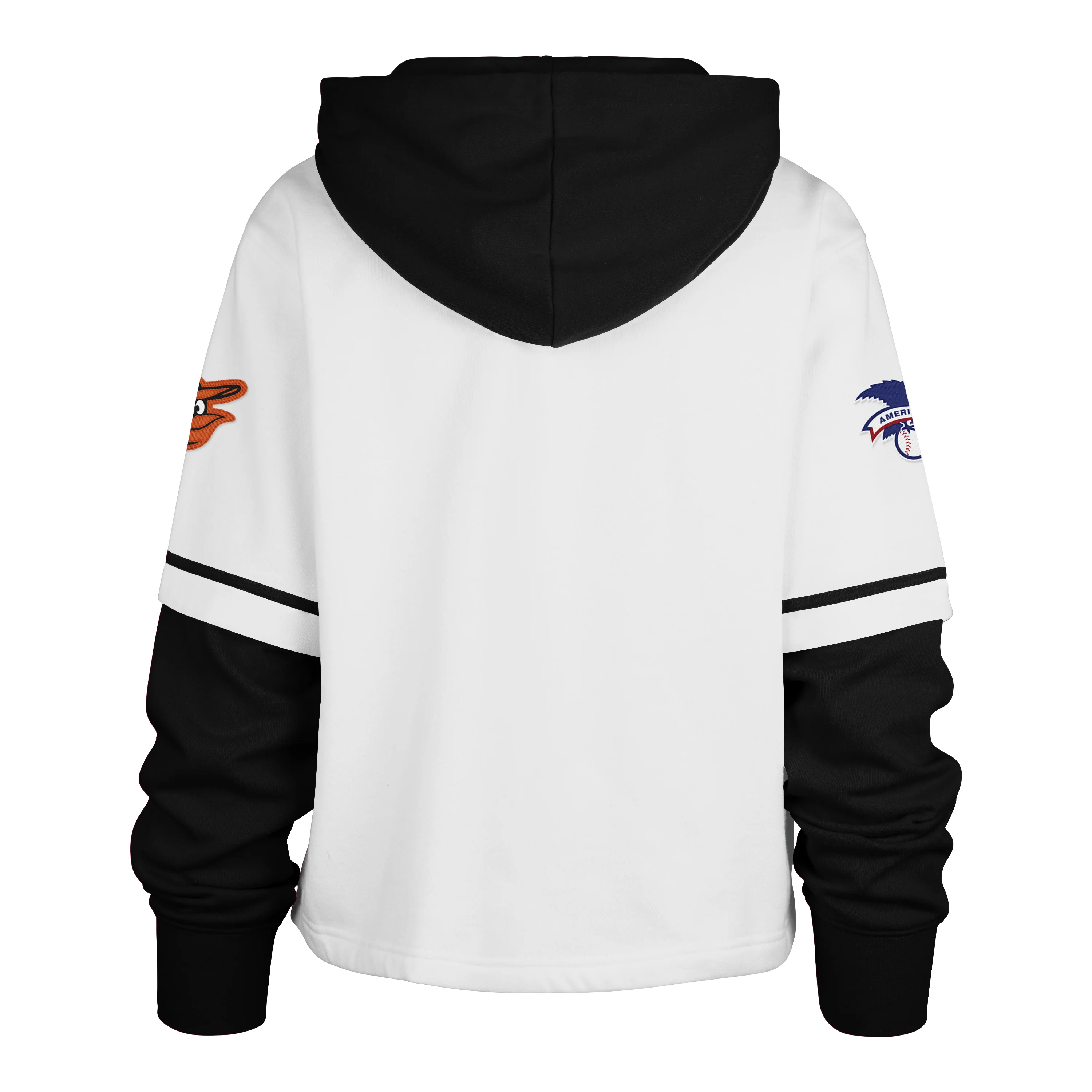 BALTIMORE ORIOLES TRIFECTA CROPPED '47 SHORTSTOP PULLOVER HOOD WOMENS - Image 2