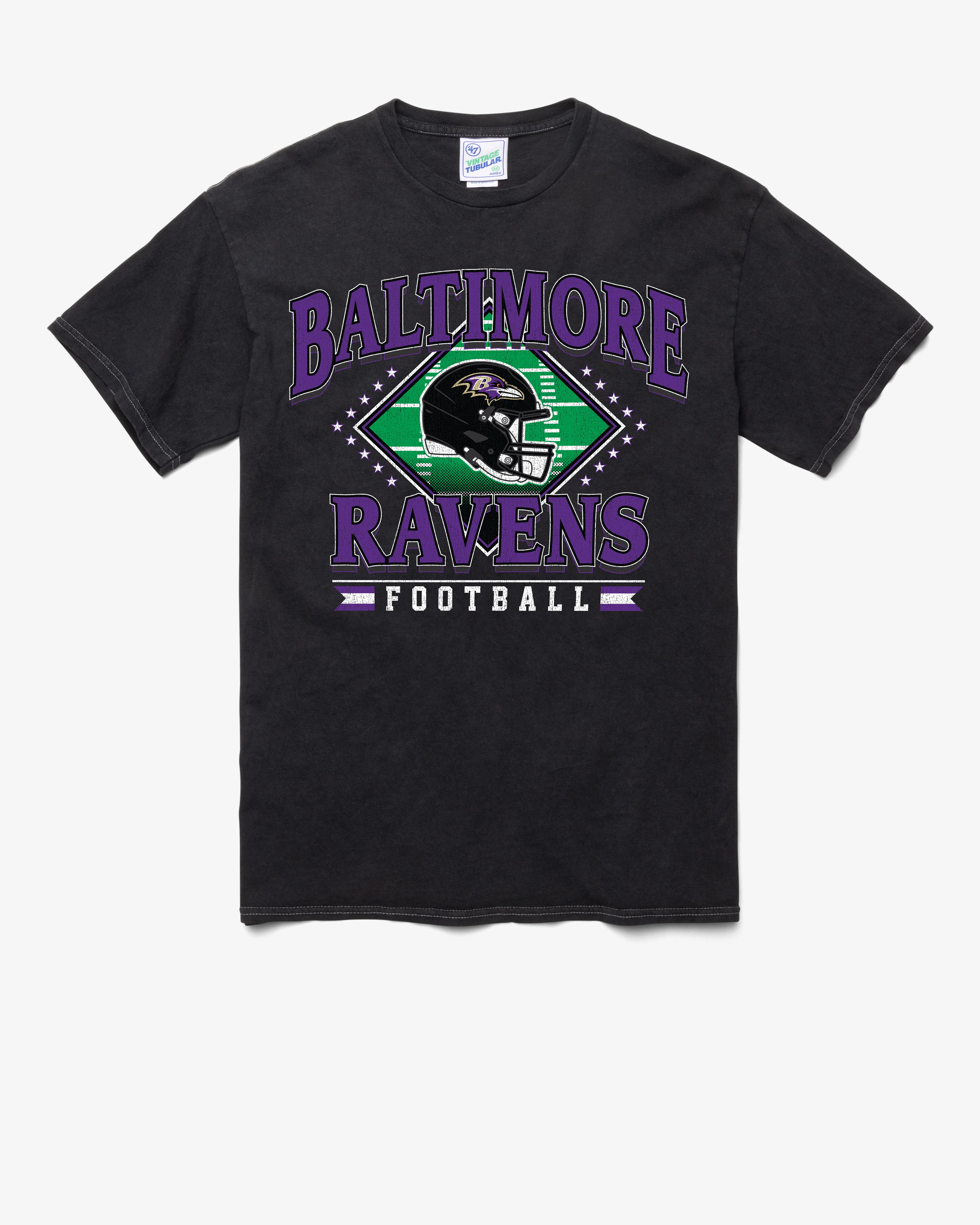 BALTIMORE RAVENS FIELD PASS VINTAGE '47 TUBULAR TEE
