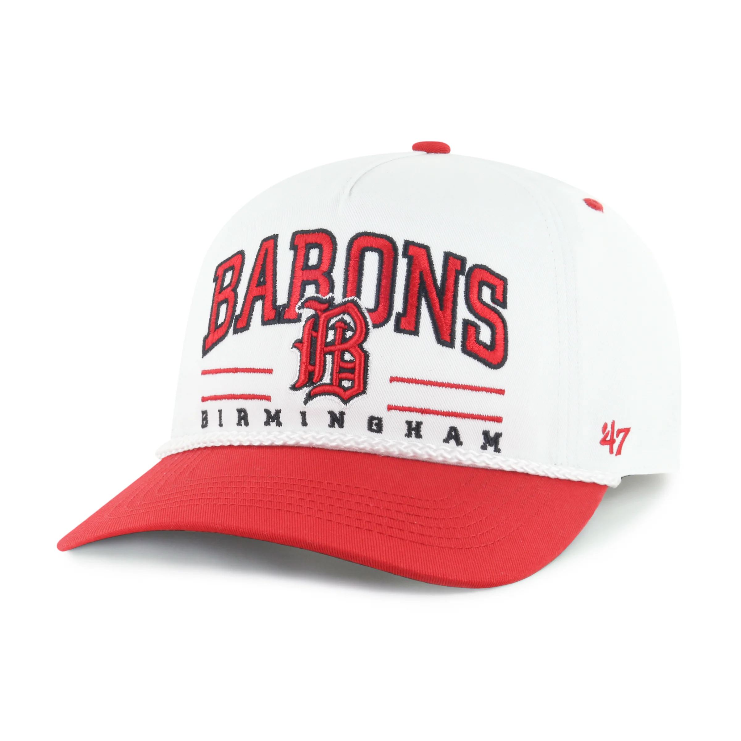 BIRMINGHAM BARONS ROSCOE ROPE TWO TONE '47 HITCH