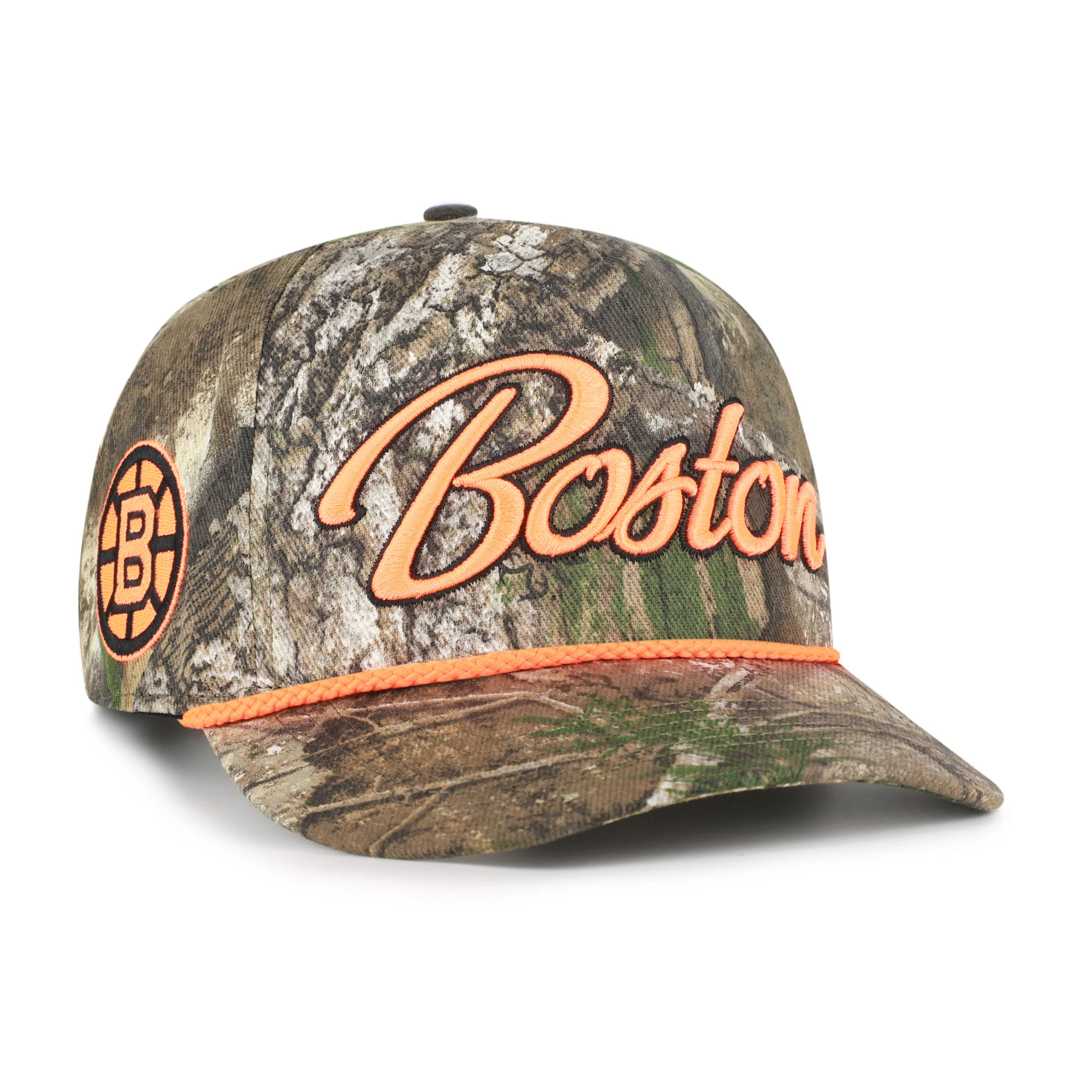 BOSTON BRUINS OVERHAND SCRIPT REALTREE '47 HITCH