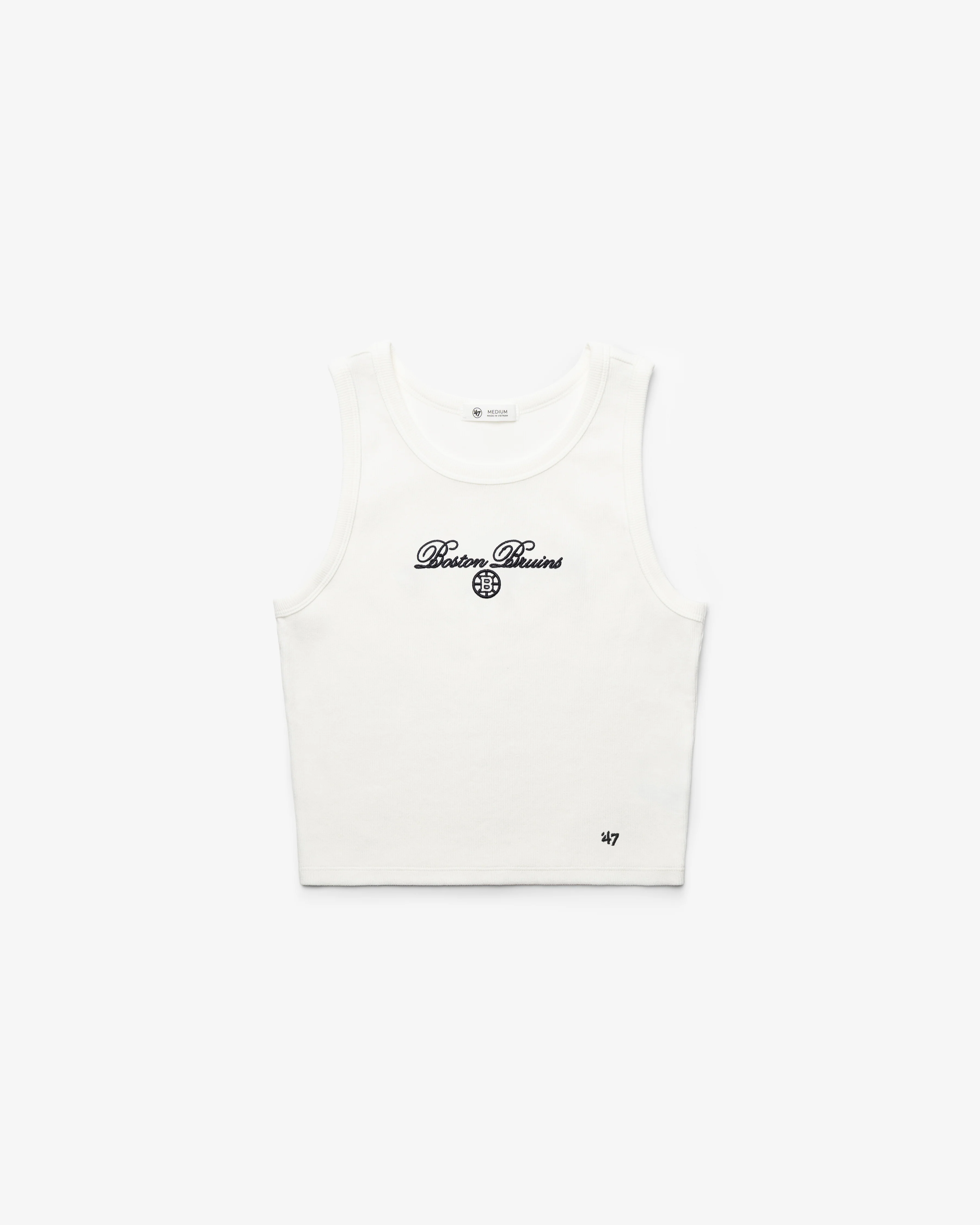 BOSTON BRUINS SCRIPT '47 BABY RIB TANK WOMENS