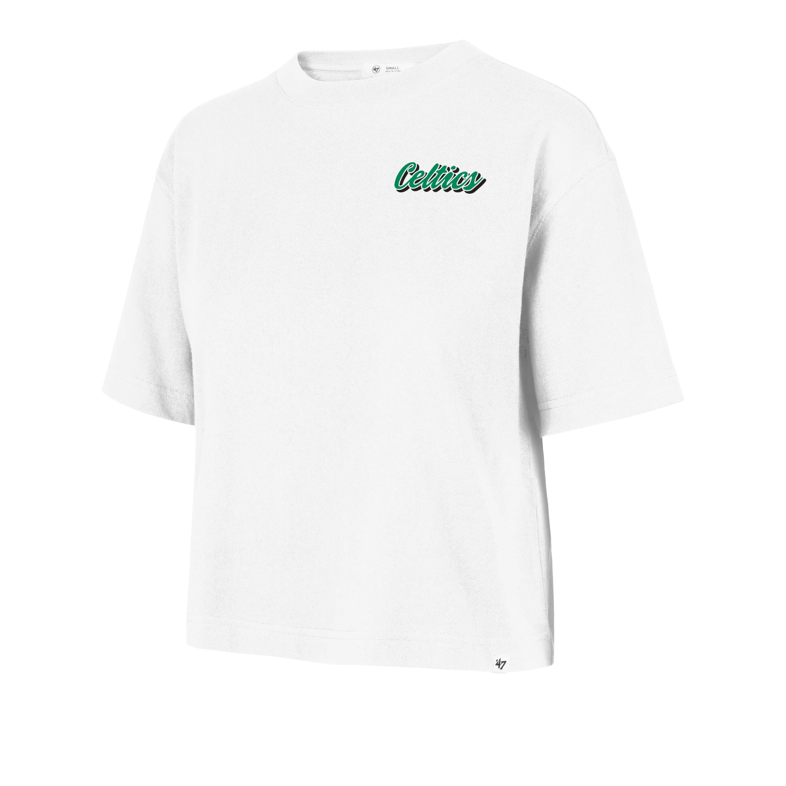 BOSTON CELTICS COLLAGE SCRIPT '47 REED CITY TEE WOMENS