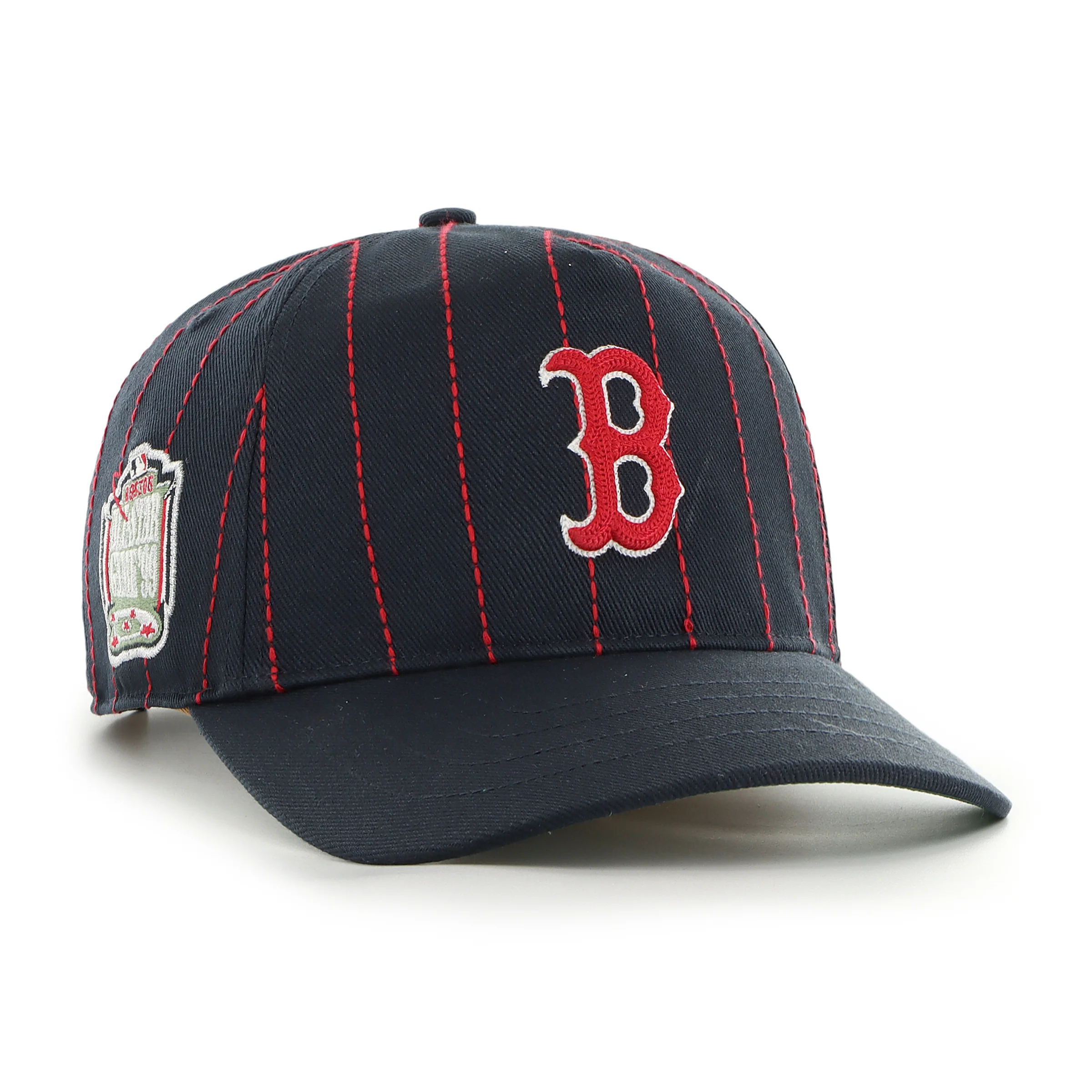 BOSTON RED SOX COOPERSTOWN RAWLINGS PINSTRIPE '47 HITCH
