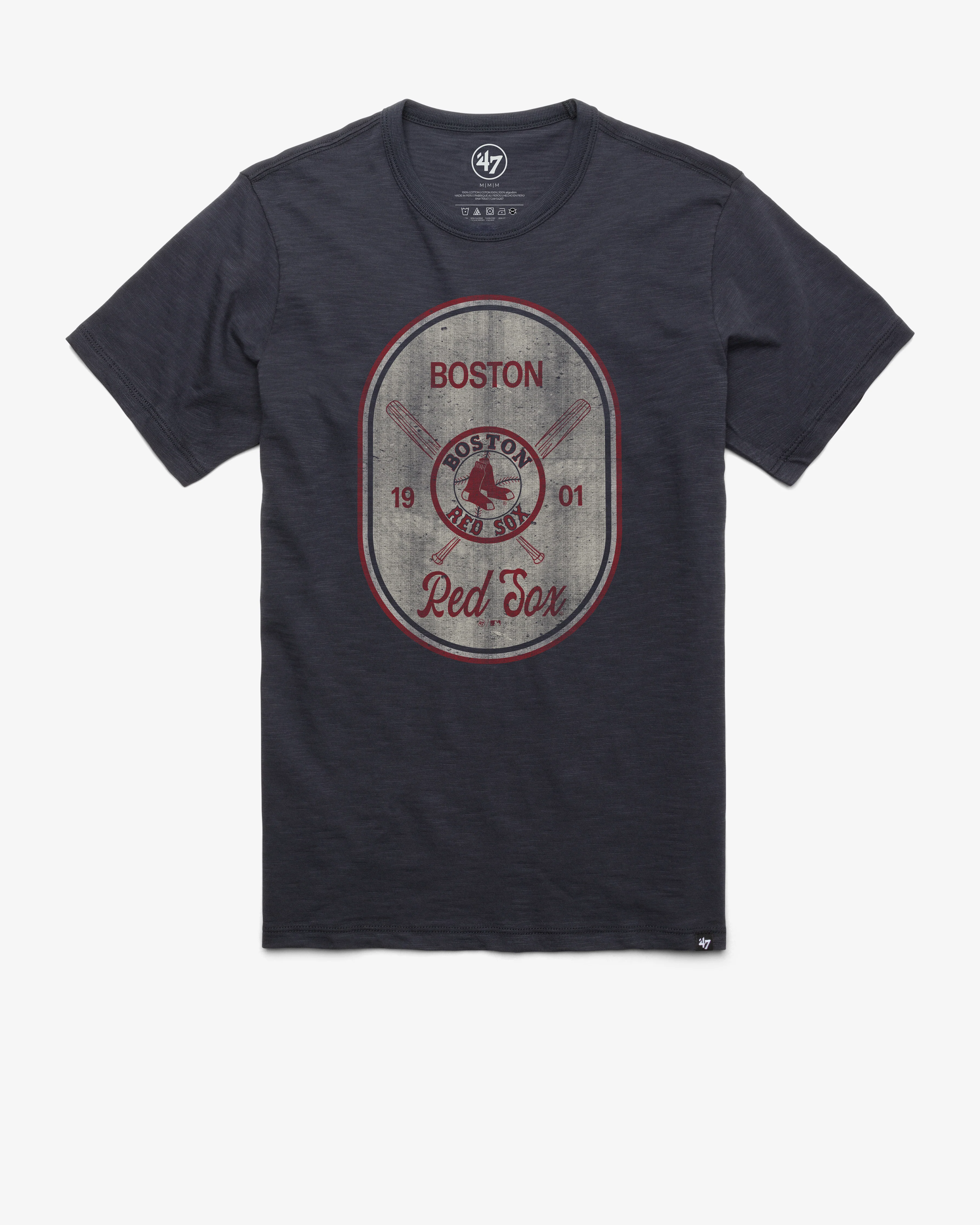 BOSTON RED SOX COOPERSTOWN CROSS PATCH '47 SCRUM TEE
