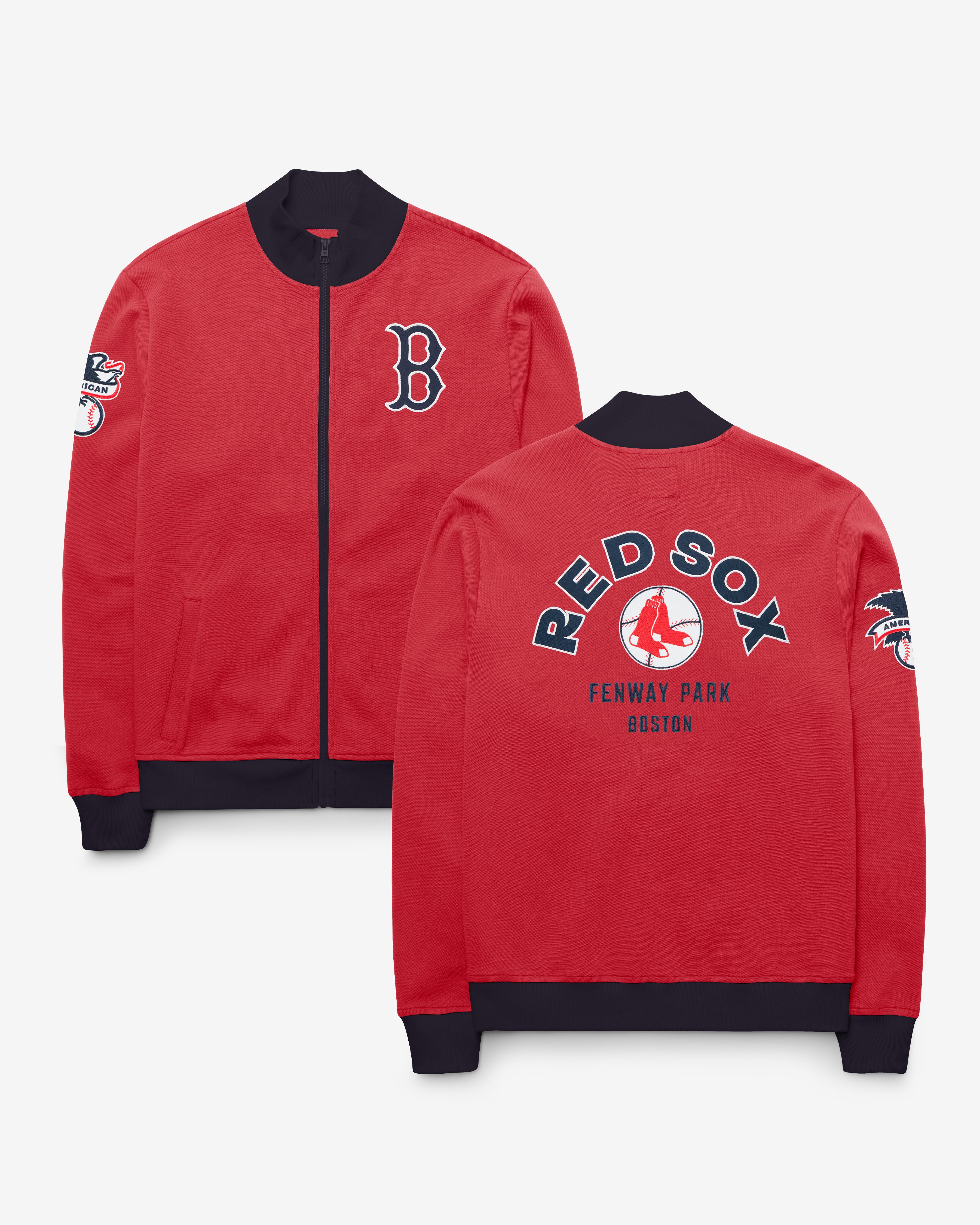 BOSTON RED SOX COOPERSTOWN RELIEF PITCHER '47 PIQUE TRACK JACKET