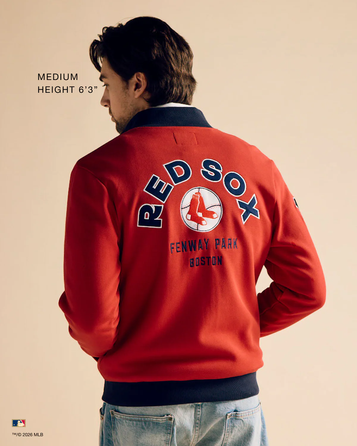 BOSTON RED SOX COOPERSTOWN RELIEF PITCHER '47 PIQUE TRACK JACKET - Image 4