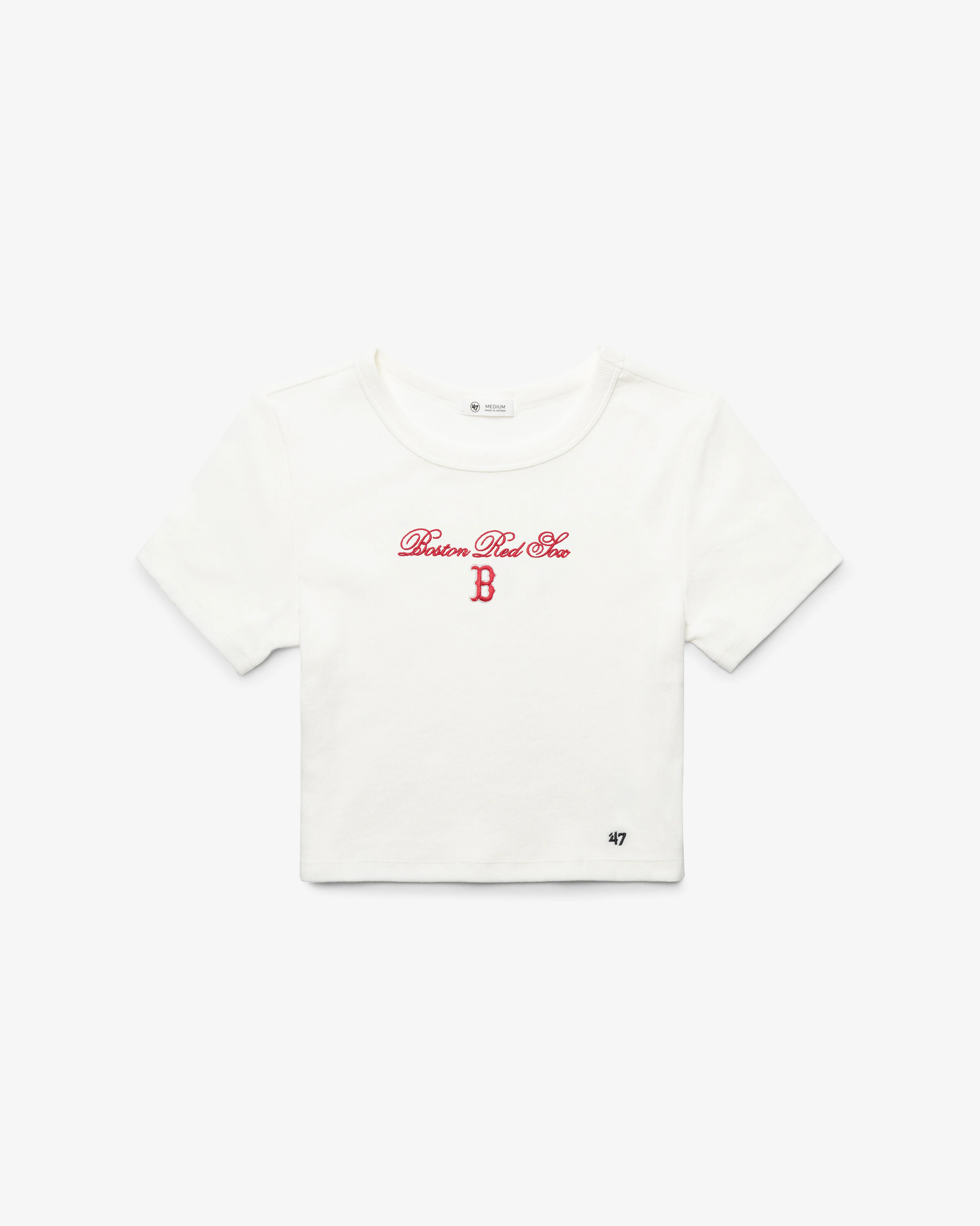 BOSTON RED SOX SCRIPT '47 BABY RIB TEE WOMENS