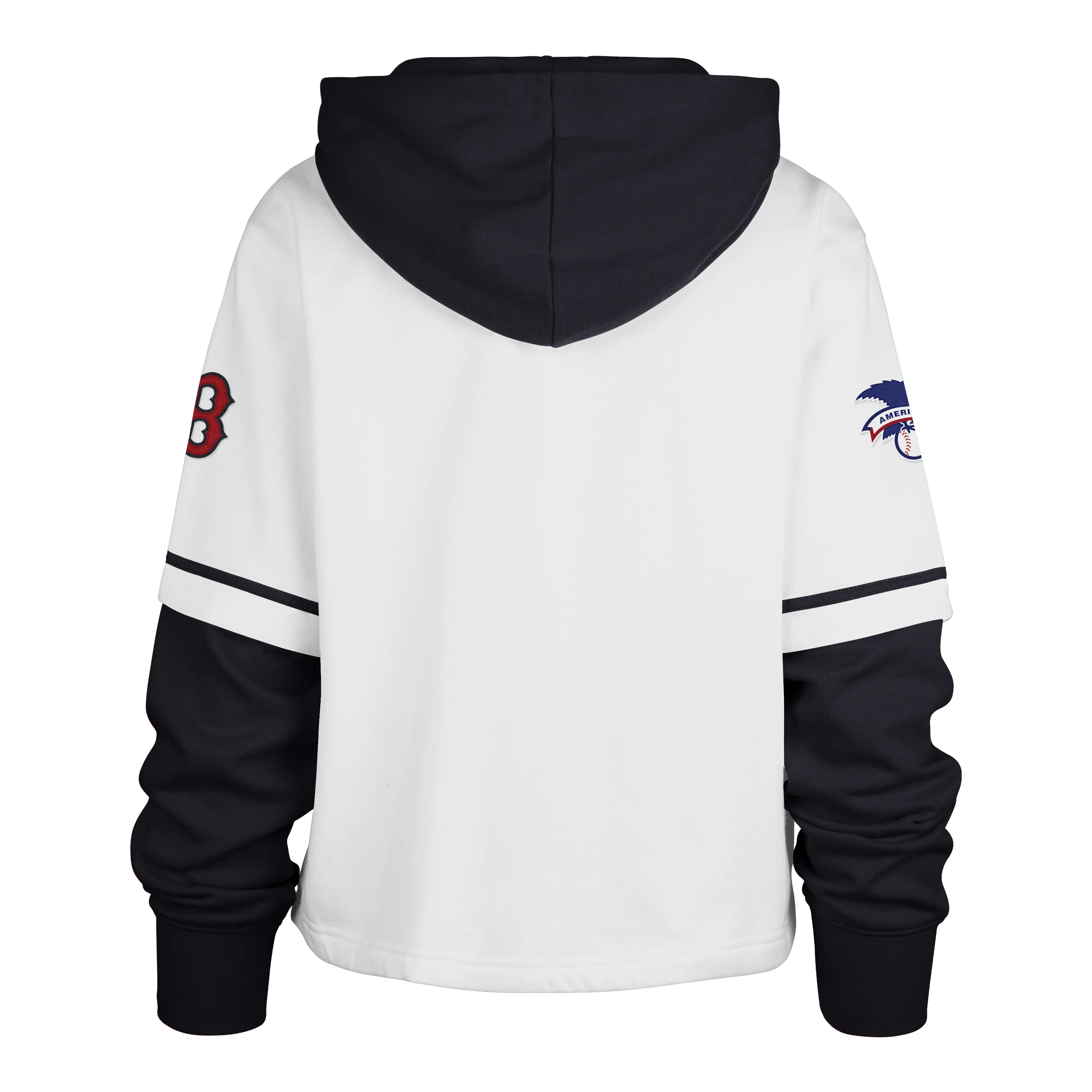BOSTON RED SOX TRIFECTA CROPPED '47 SHORTSTOP PULLOVER HOOD WOMENS - Image 2