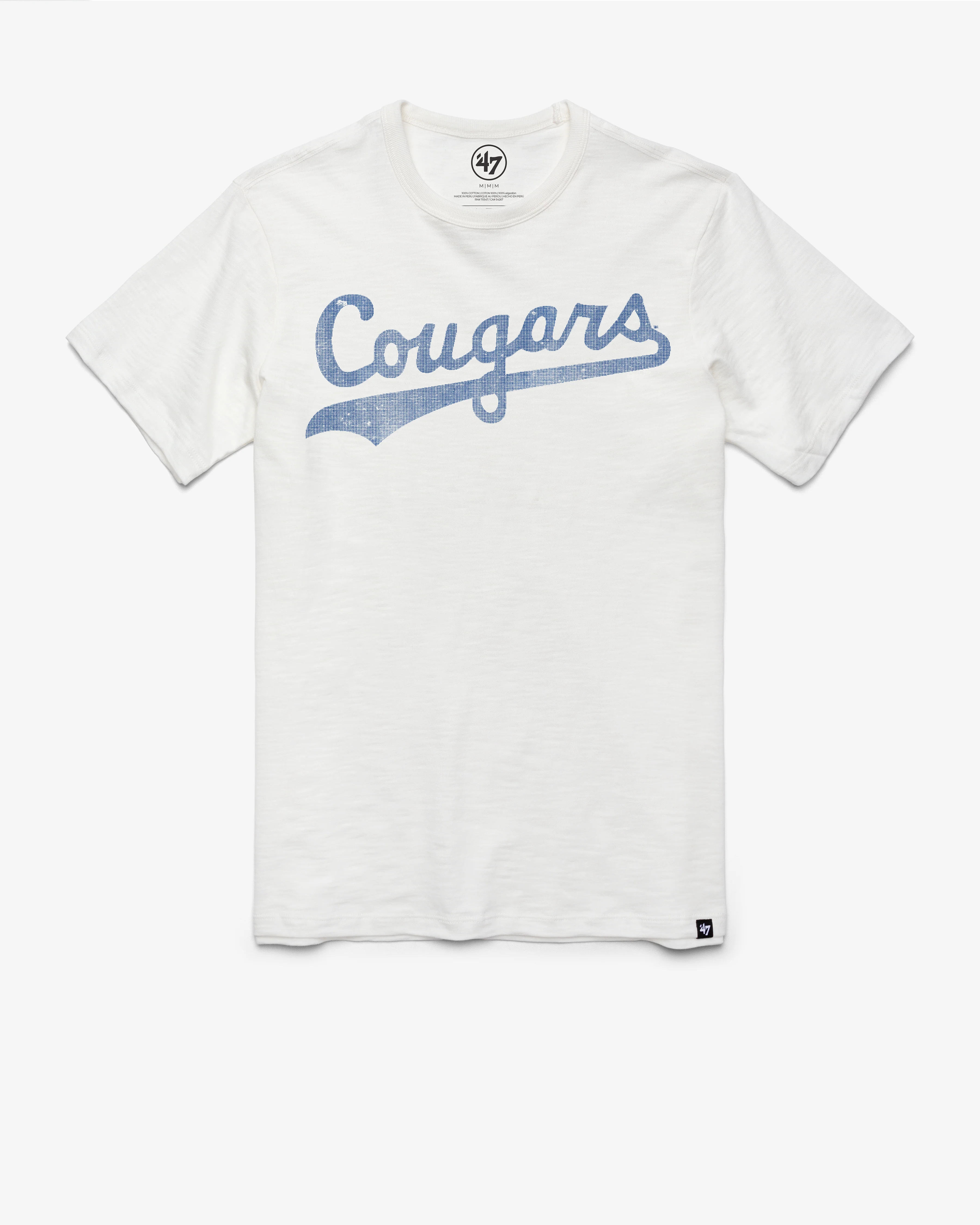 BRIGHAM YOUNG COUGARS VINTAGE GRIT WORDMARK '47 SCRUM TEE