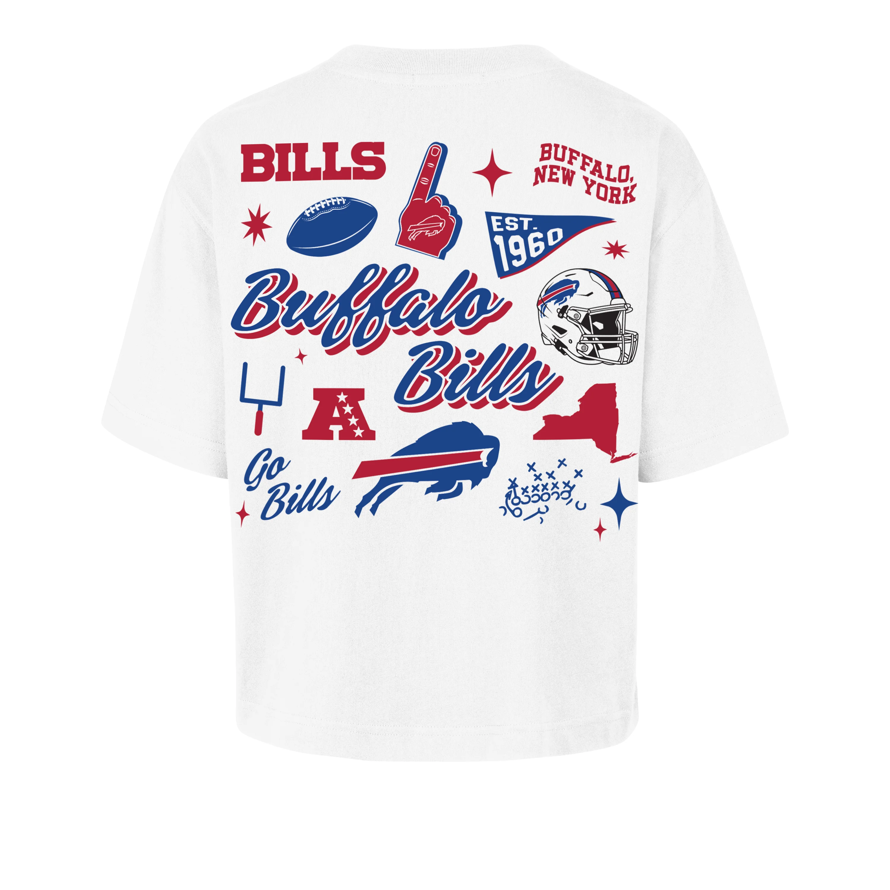 BUFFALO BILLS COLLAGE SCRIPT '47 REED CITY TEE WOMENS - Image 2