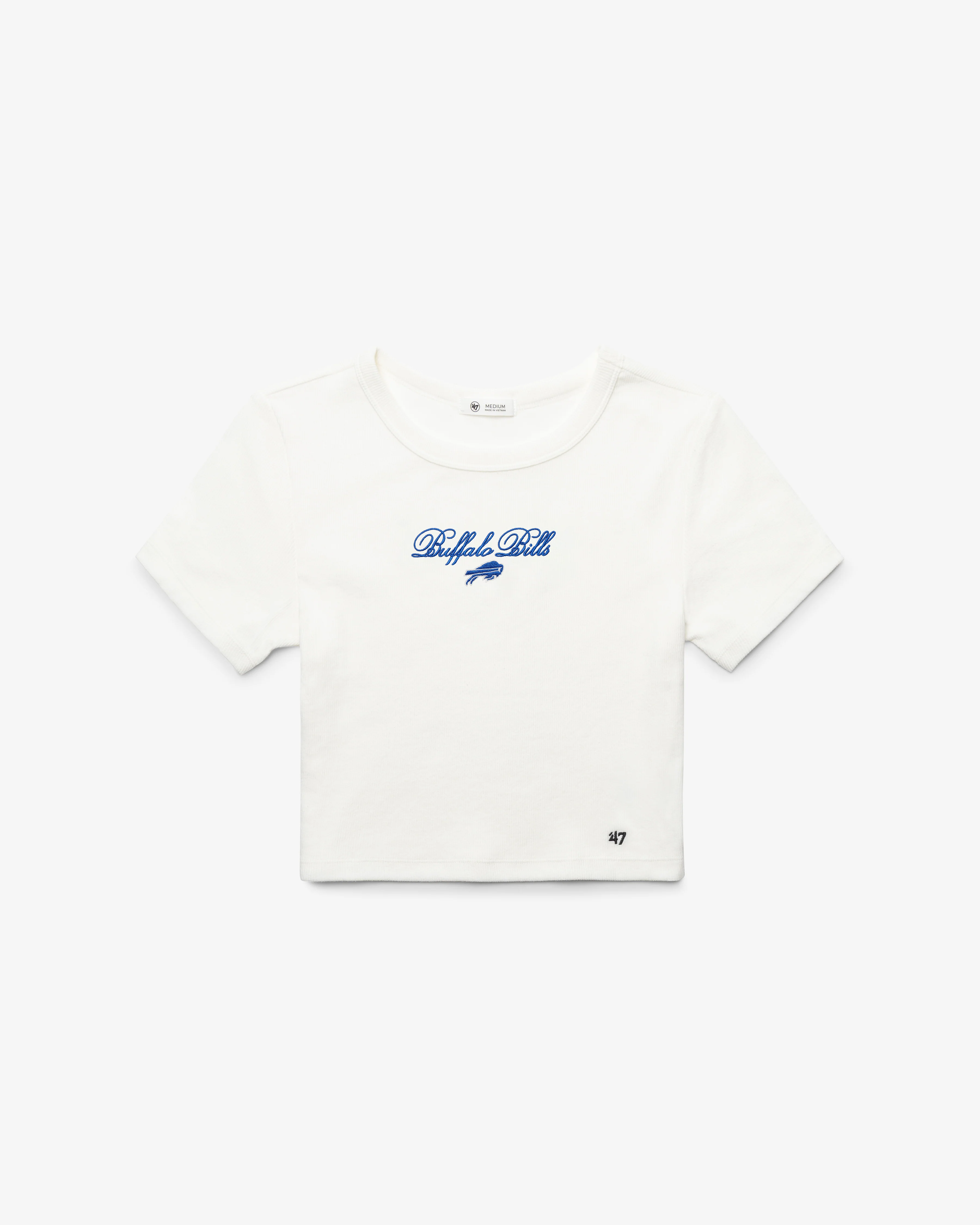 BUFFALO BILLS SCRIPT '47 BABY RIB TEE WOMENS