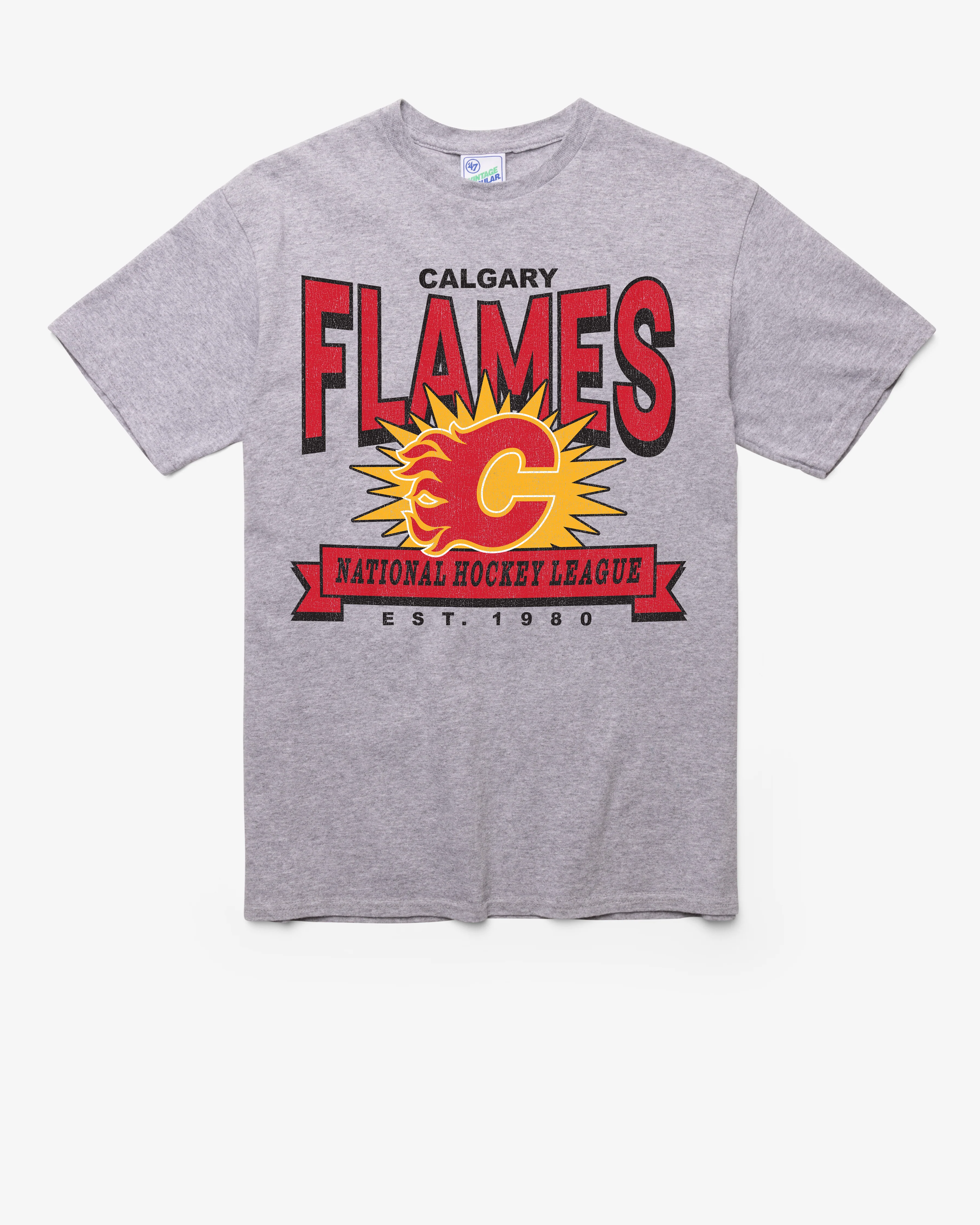 CALGARY FLAMES TWELVE SIX VINTAGE '47 TUBULAR TEE