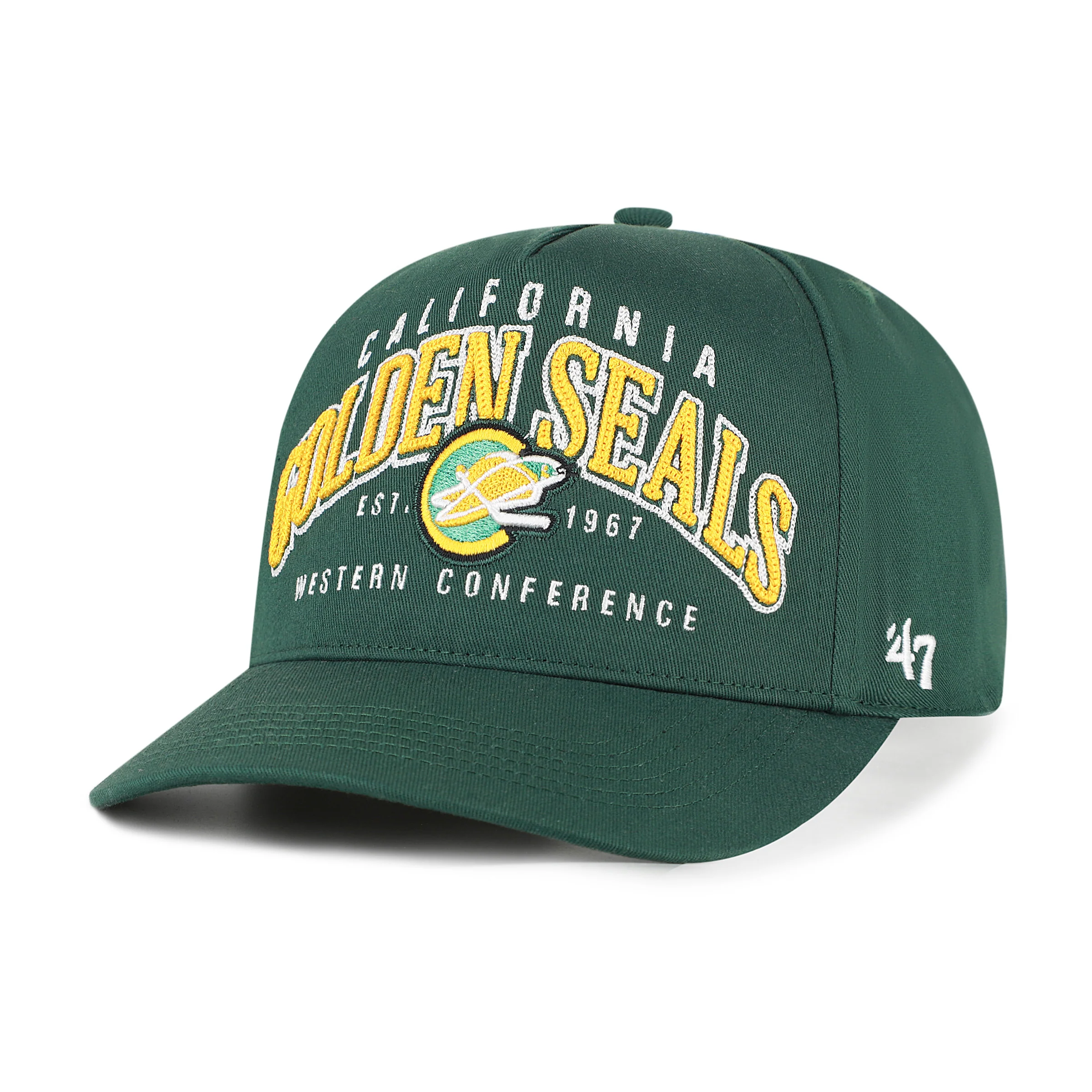 CALIFORNIA GOLDEN SEALS VINTAG SMALL BACK SHIELD '47 HITCH