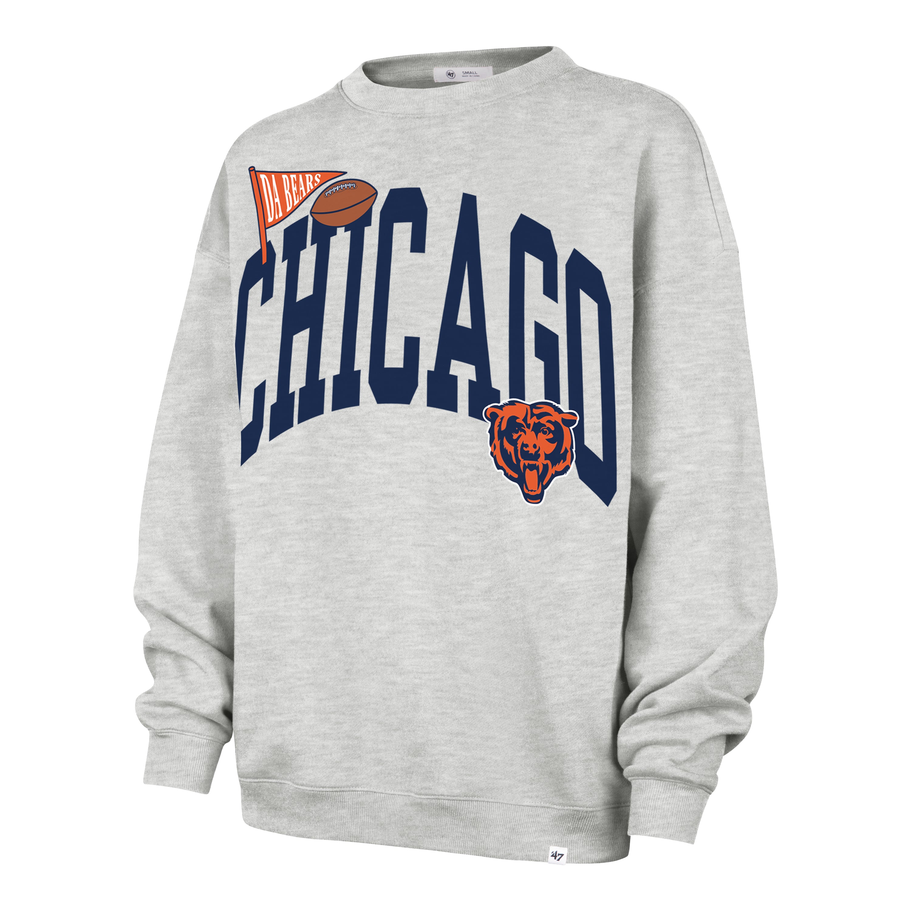 CHICAGO BEARS ARCHED ICON '47 OVERSIZED CREW WOMENS