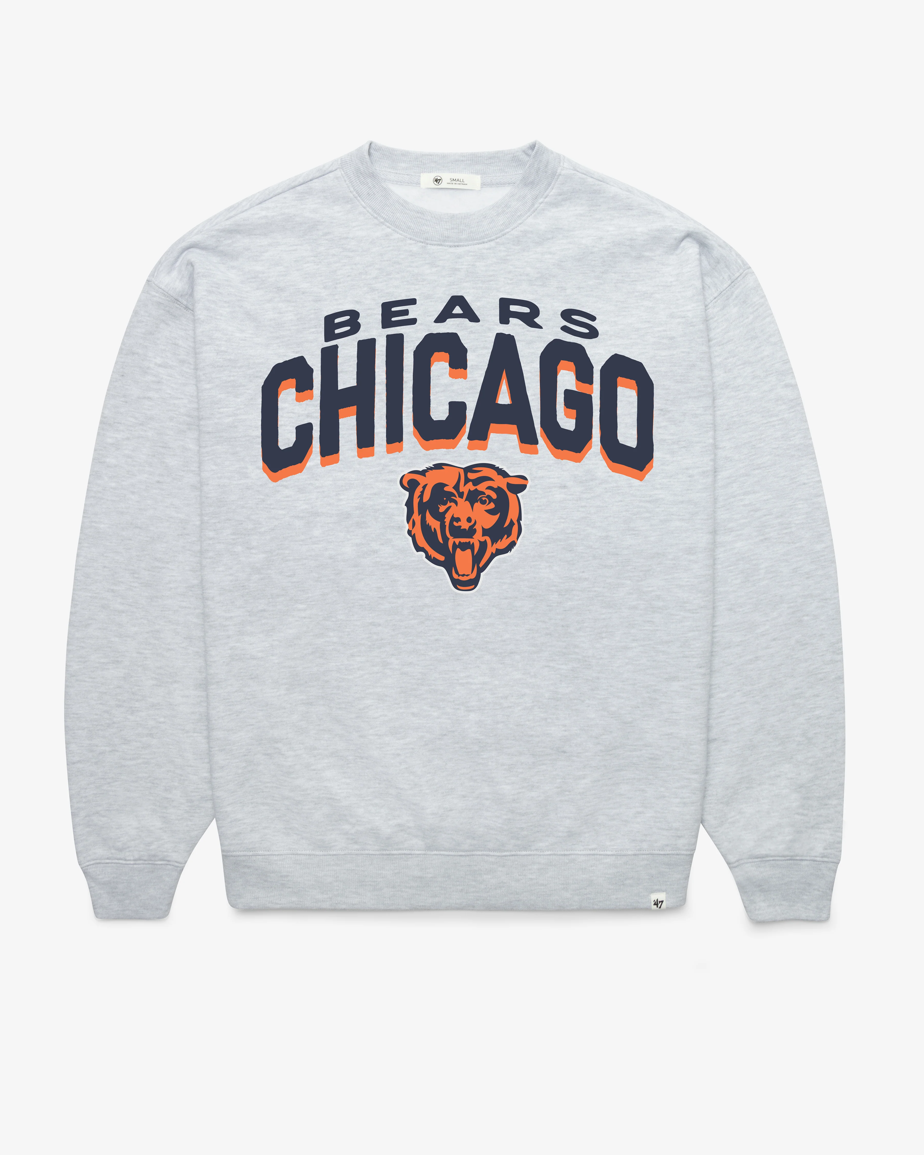 CHICAGO BEARS CAMPUS ARCH CLOUD OVERSIZED CREW WOMENS