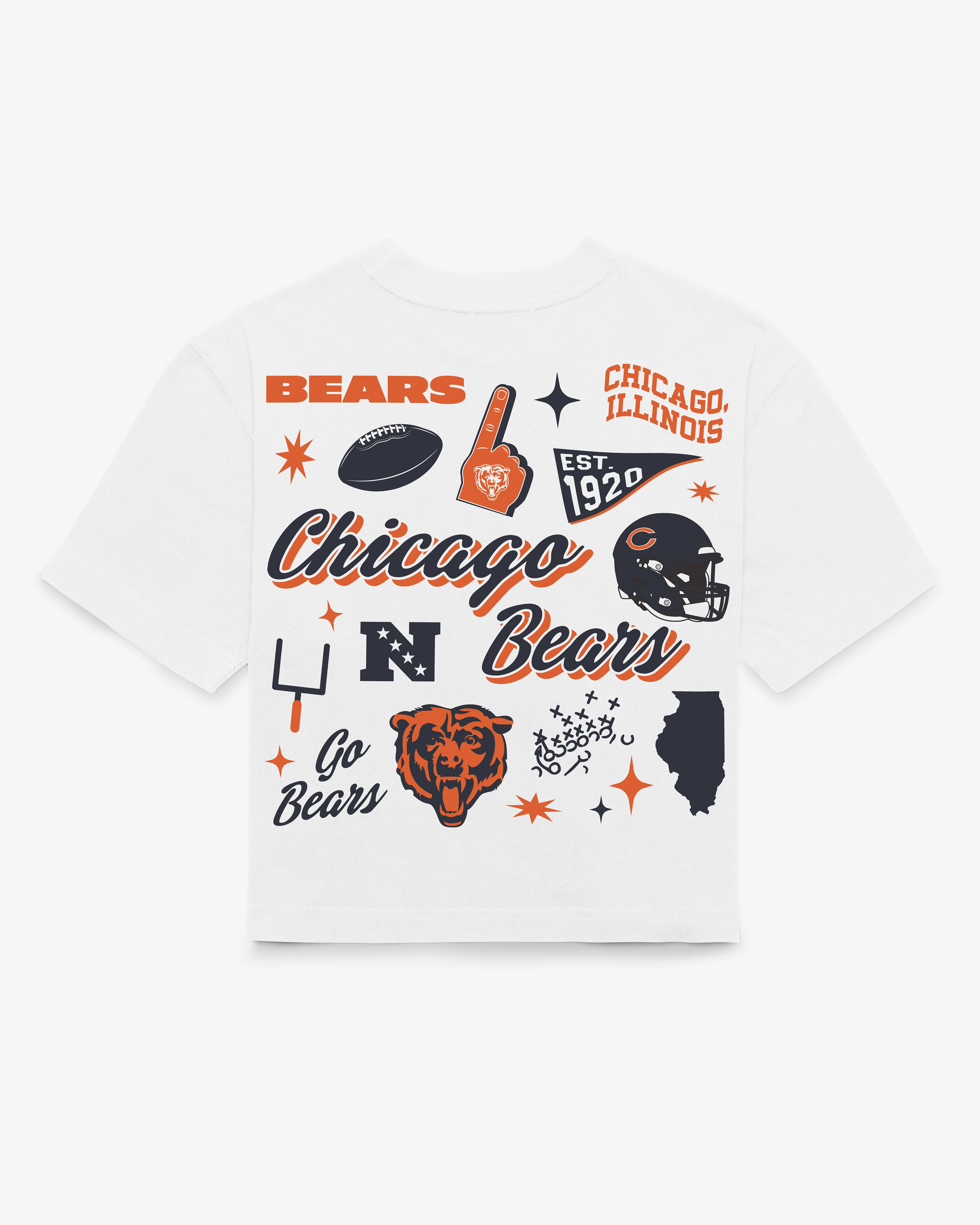 CHICAGO BEARS COLLAGE SCRIPT '47 REED CITY TEE WOMENS - Image 3