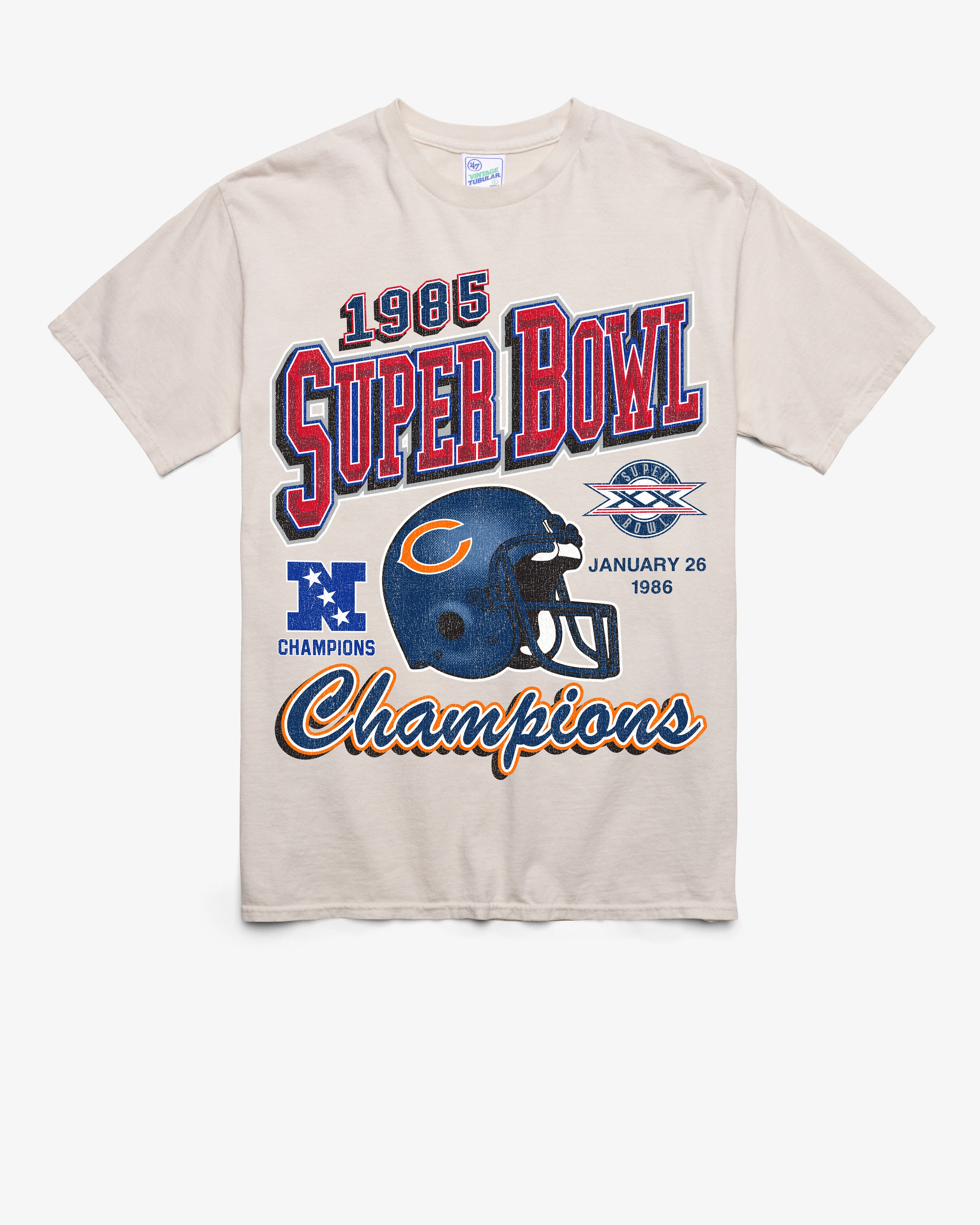CHICAGO BEARS GRIDIRON LOCKER VINTAGE '47 TUBULAR TEE