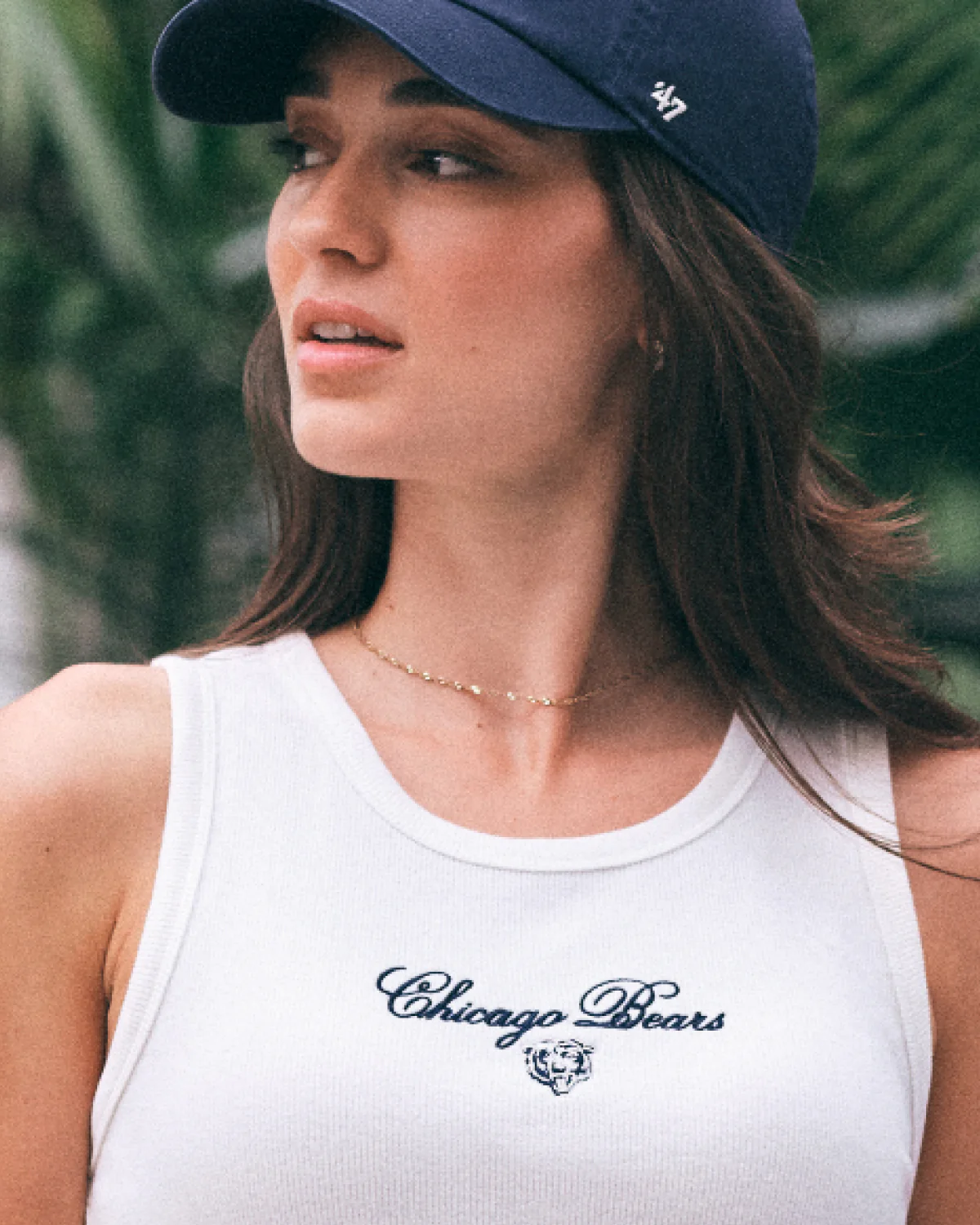 CHICAGO BEARS SCRIPT '47 BABY RIB TANK WOMENS - Image 4