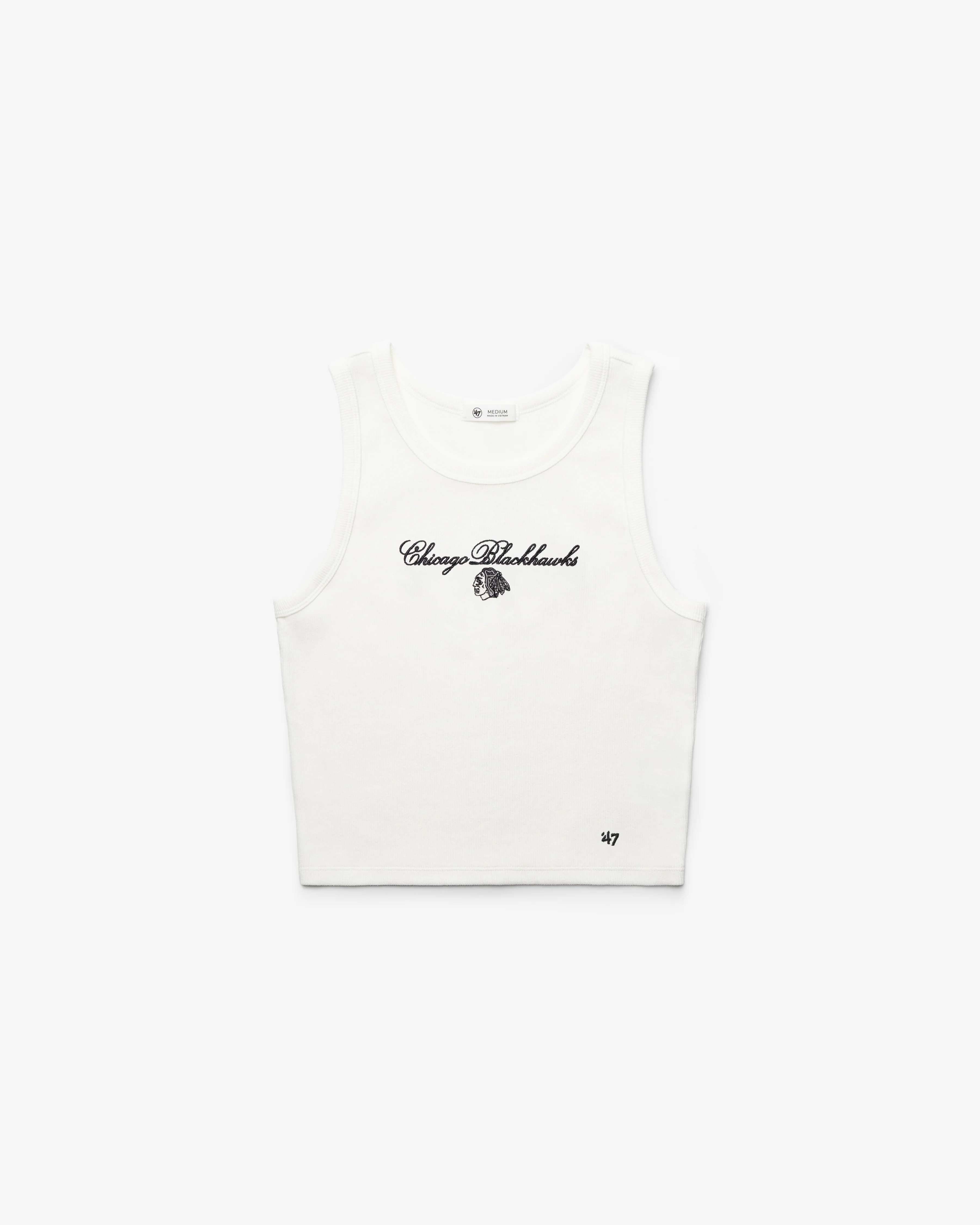 CHICAGO BLACKHAWKS SCRIPT '47 BABY RIB TANK WOMENS